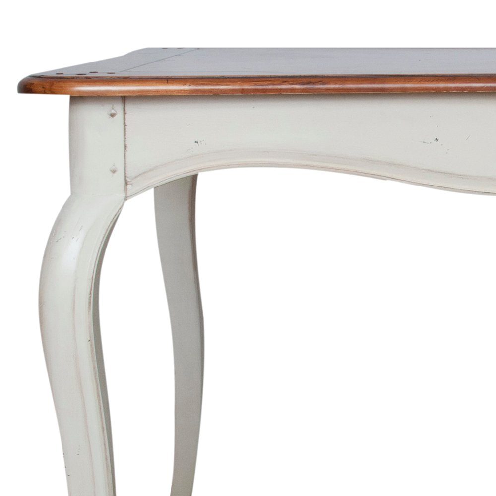 rechteckig, Tisch), (Esstisch, aus Stauraum, Verona viel Esstisch Landhausstil Massivholz, Stylefy Birke Creme