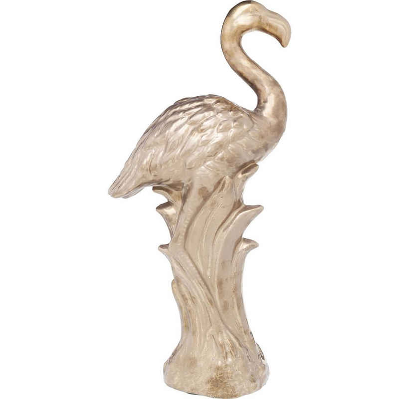KARE Dekoobjekt »Deko Figur Flamingo Side Gold«