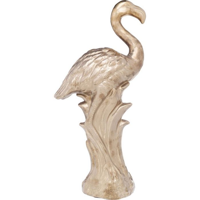 KARE Dekoobjekt Deko Figur Flamingo Side Gold