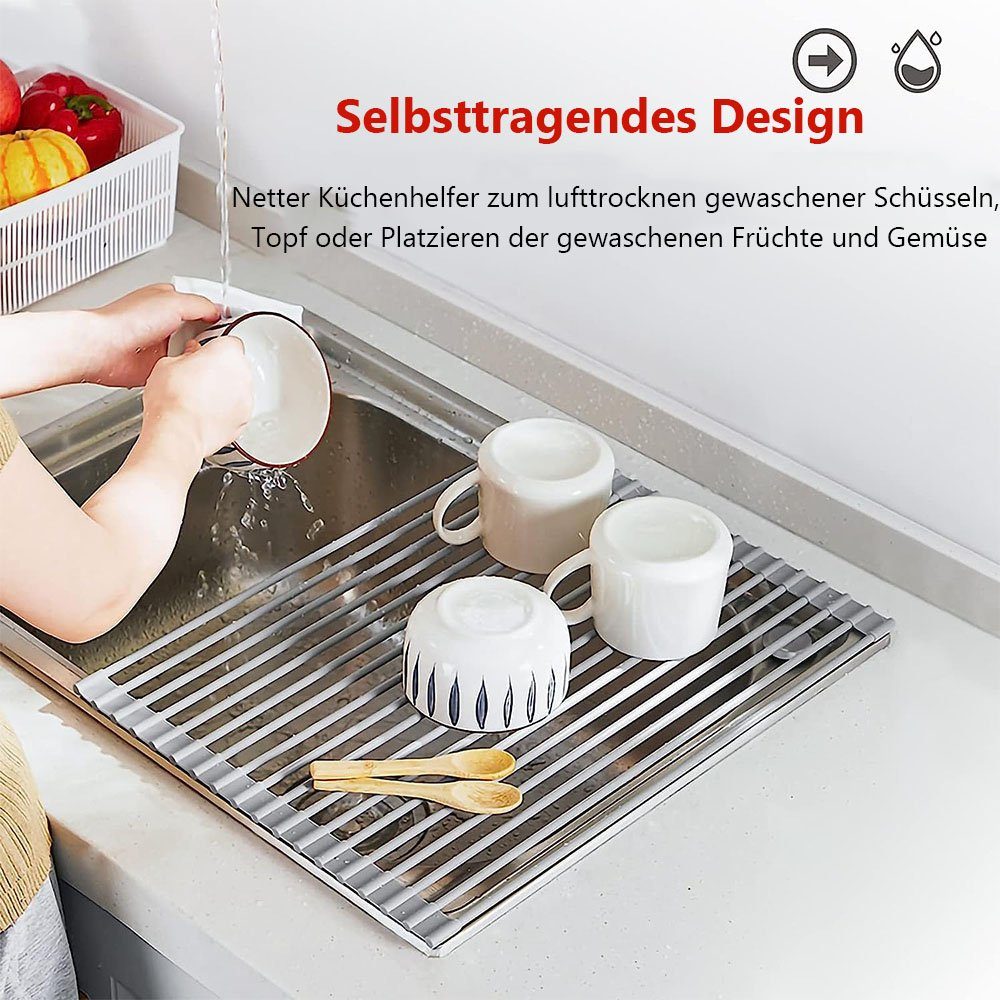 – Küchenspüle K&B faltbare Geschirrmatte Silikon-Küchenspülbeckenmatte