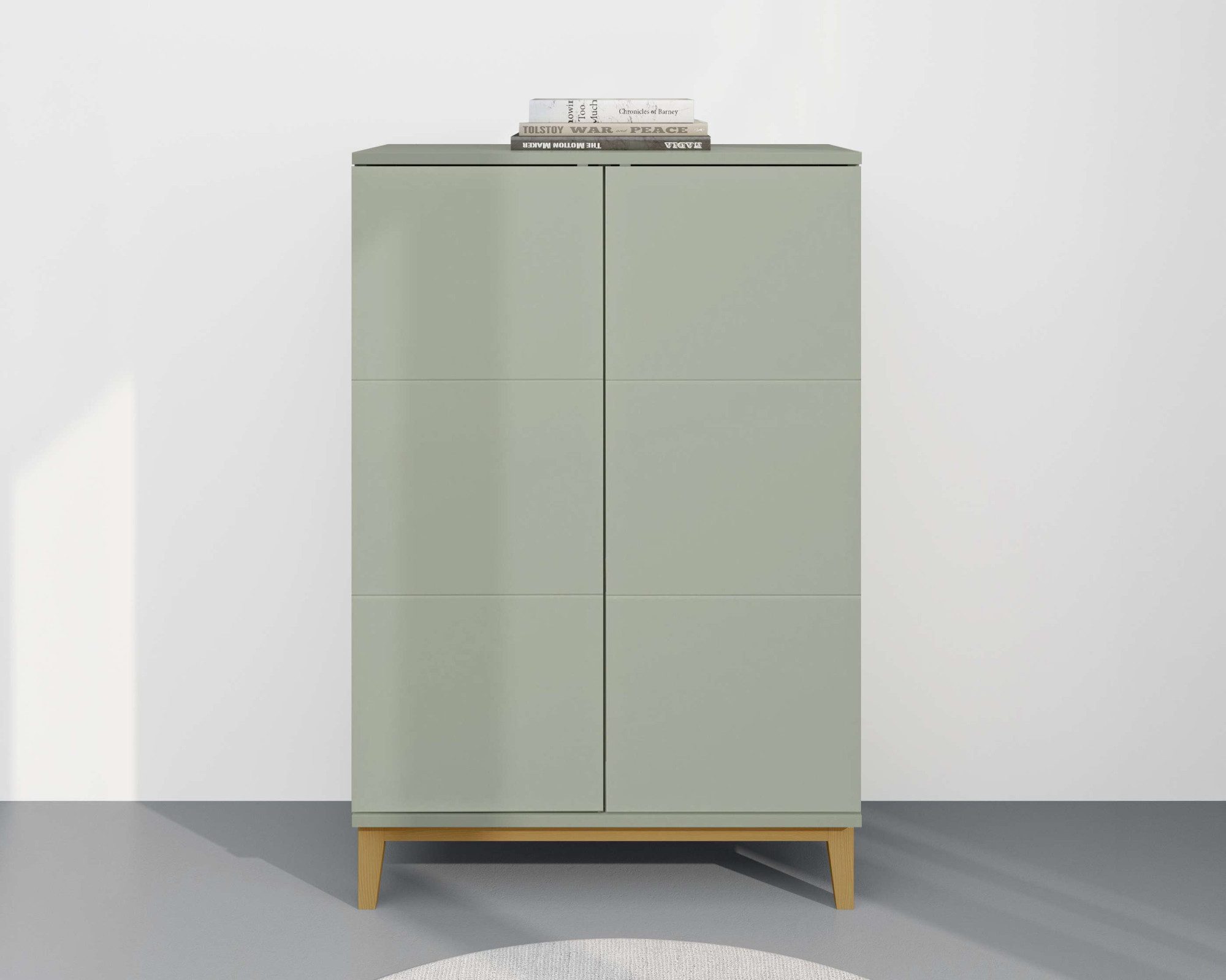 OTTO home Highboard Maryd (1 St), Hochkommode mit Untergestell in Holzoptik