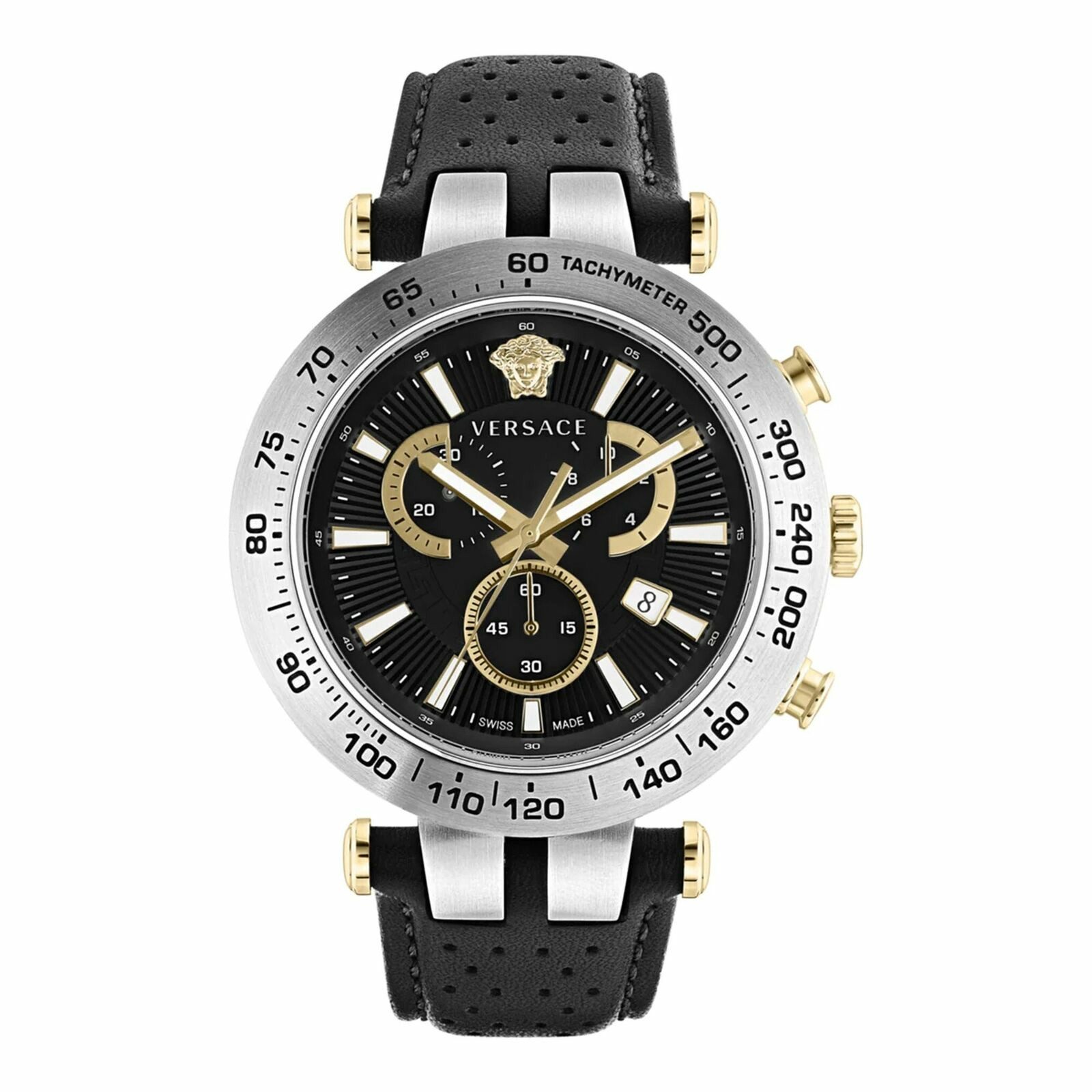Versace Chronograph Chronograph für Herren, (1-tlg., Armbanduhr)