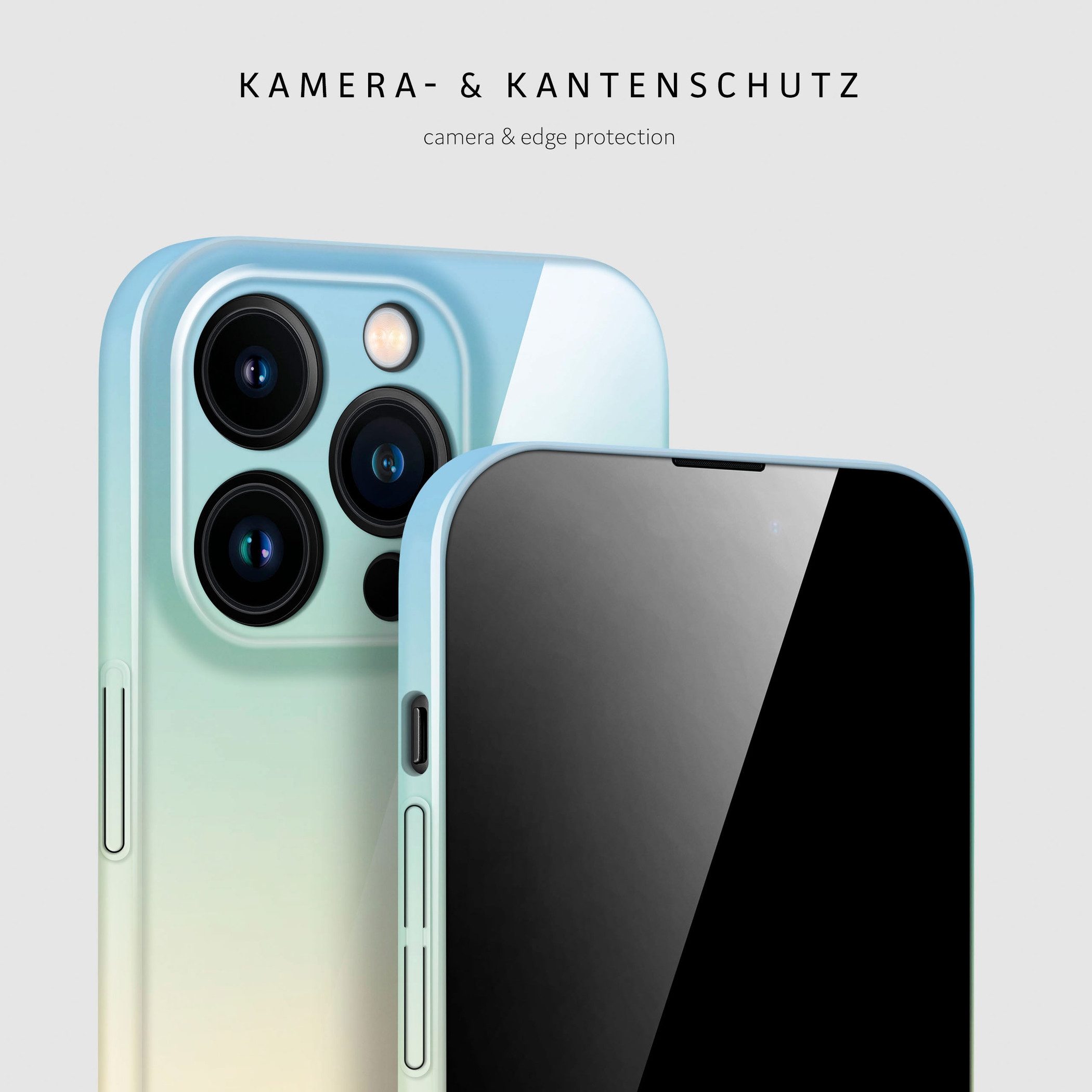 ONEFLOW Handyhülle für iPhone 15 Pro Splash Cover Bunt Regenbogen 6,1 Zoll, Hülle mit Design Muster Designer Case Kameraschutz Handy Schutzhülle