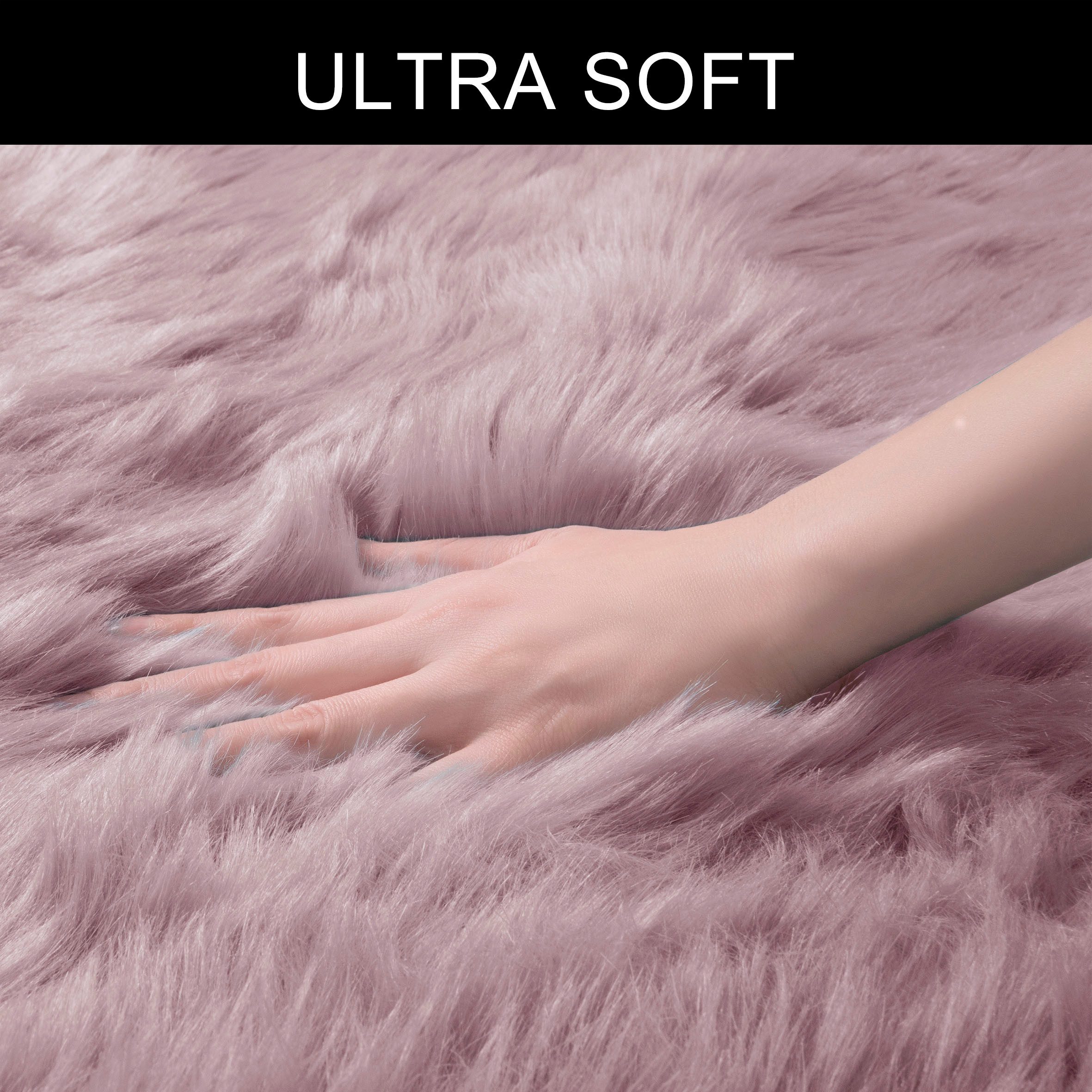 OTTO home Hochflor-Teppich Valeria, Fellteppich, kuschelig, flauschig, fellförmig, Höhe: 60 mm, Kunstfell, weiche Teppiche, Wohnzimmer, Schlafzimmer, Esszimmer – Bild 3 von 5