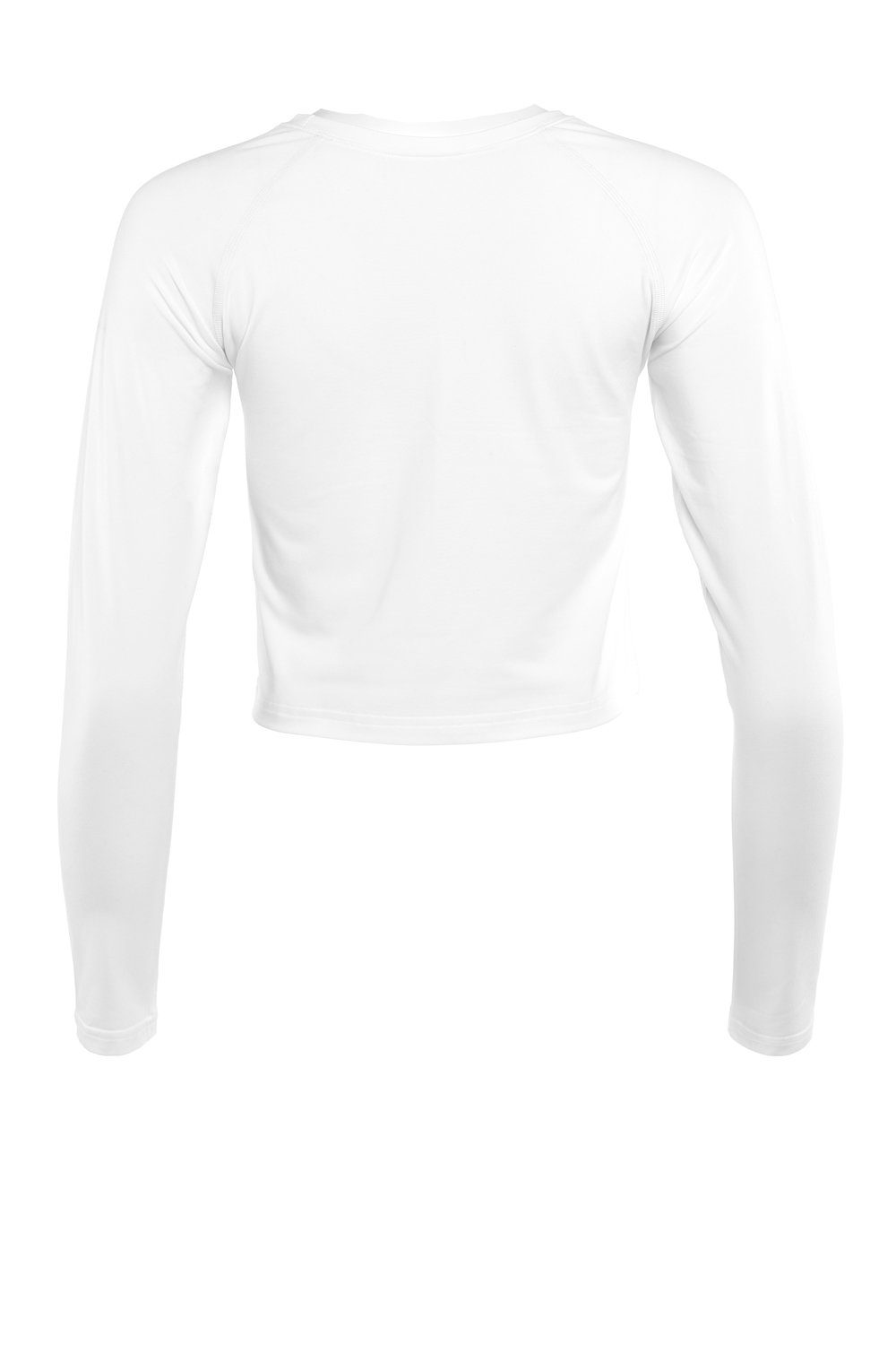 Cropped and Soft Winshape Functional Light ivory Langarmshirt AET116LS