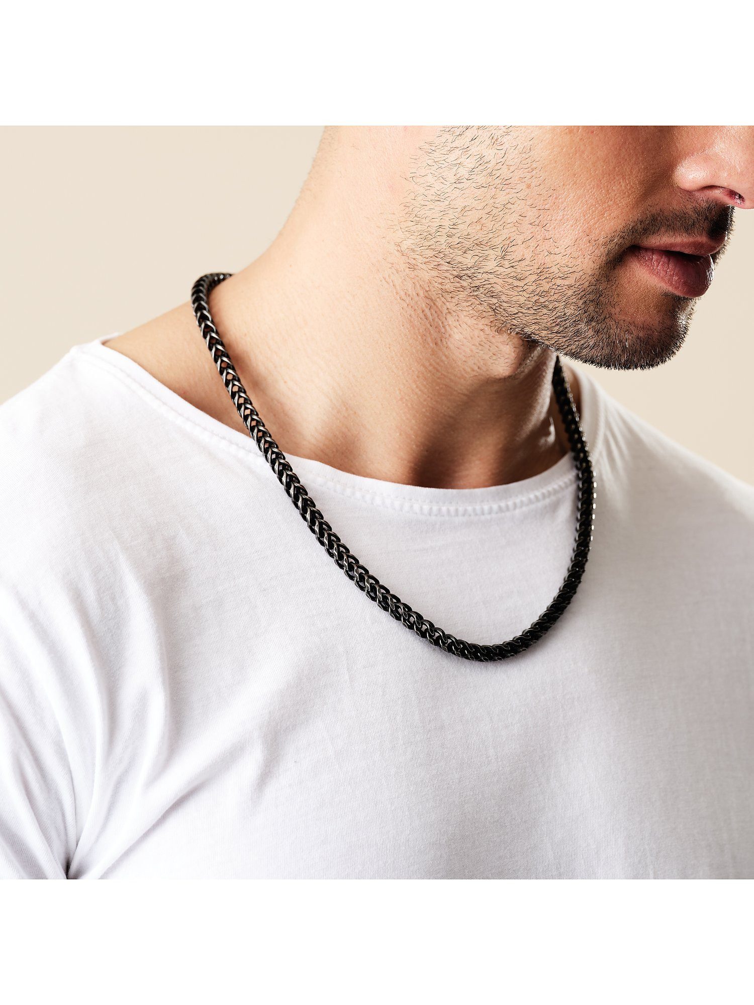 FAVS Collier FAVS Herren-Kette Edelstahl