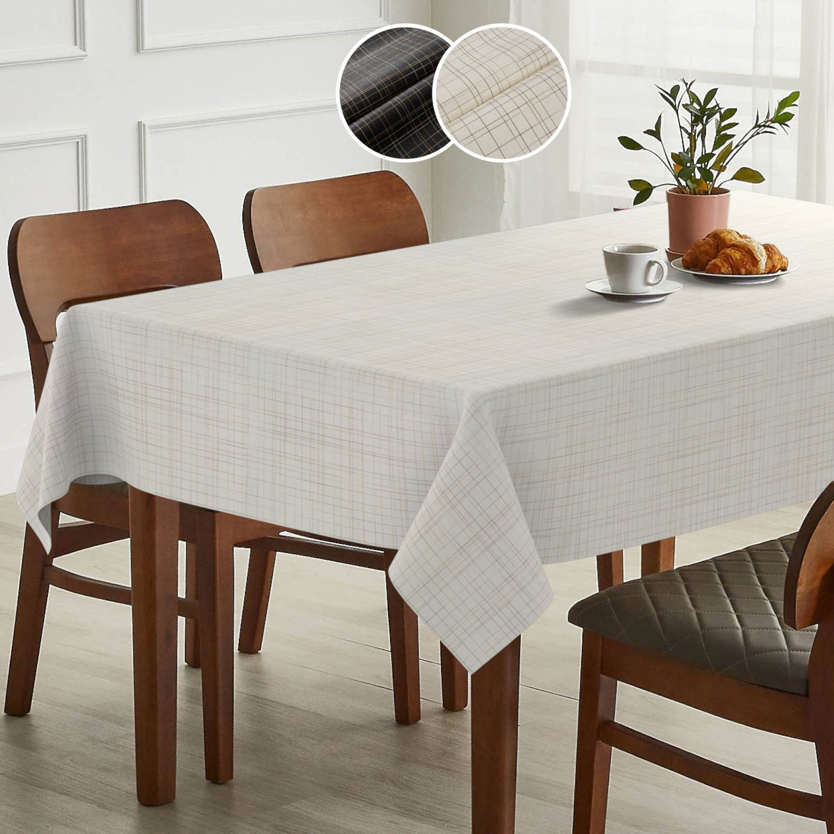 ANRO Tischdecke mit feiner Veredelung und günstig online kaufen
