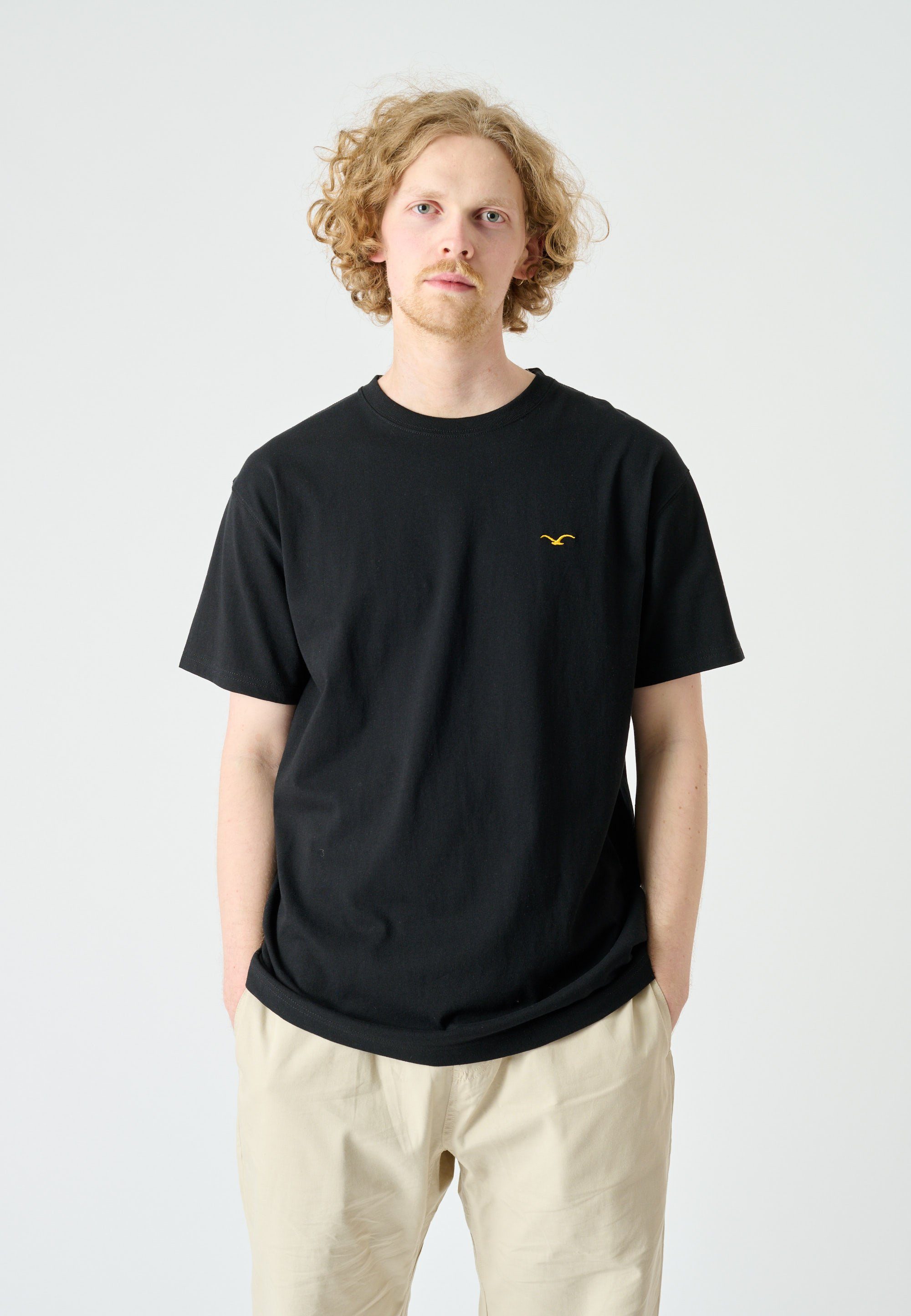 Cleptomanicx T-Shirt Ligull Boxy 2 in schlichtem Design schwarz
