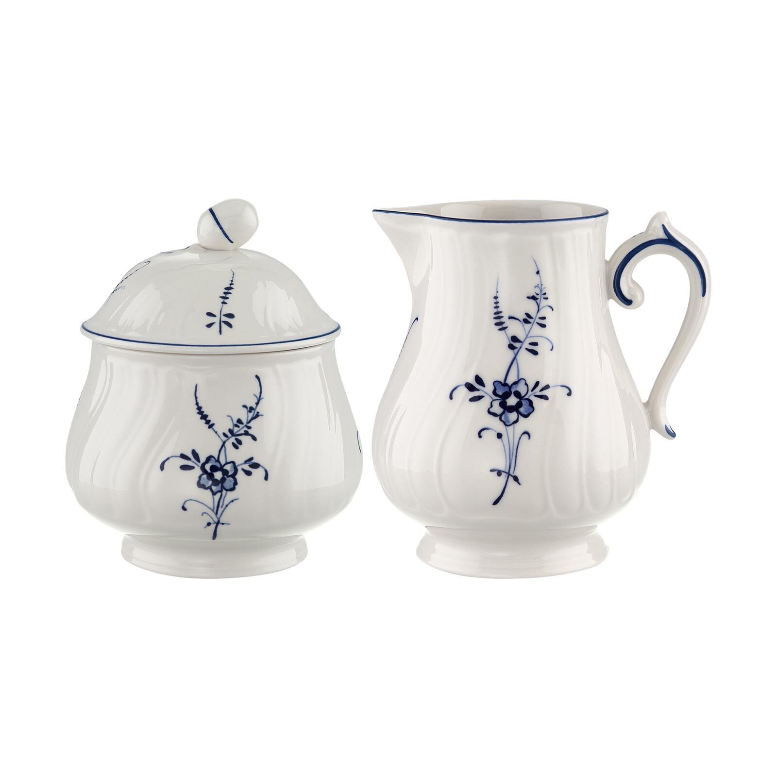 Villeroy & Boch Milchkännchen Vieux Luxembourg Milch- und Zucker-Set 2er Set, 0 l, (1x Milchkännchen, 1x Zuckerdose, 2-St)