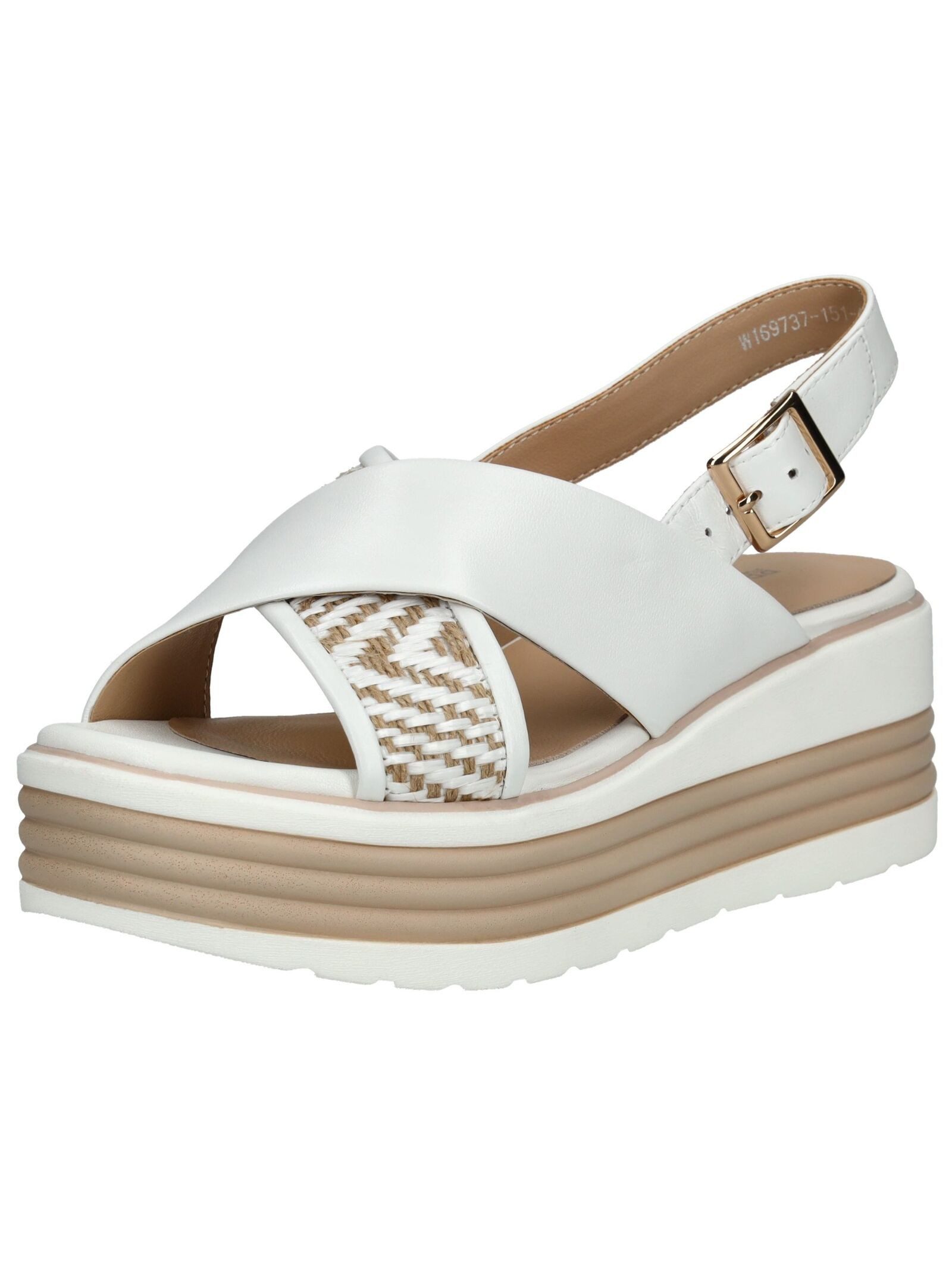 Regarde Le Ciel Sandalen Leder/Textil Keilsandalette günstig online kaufen