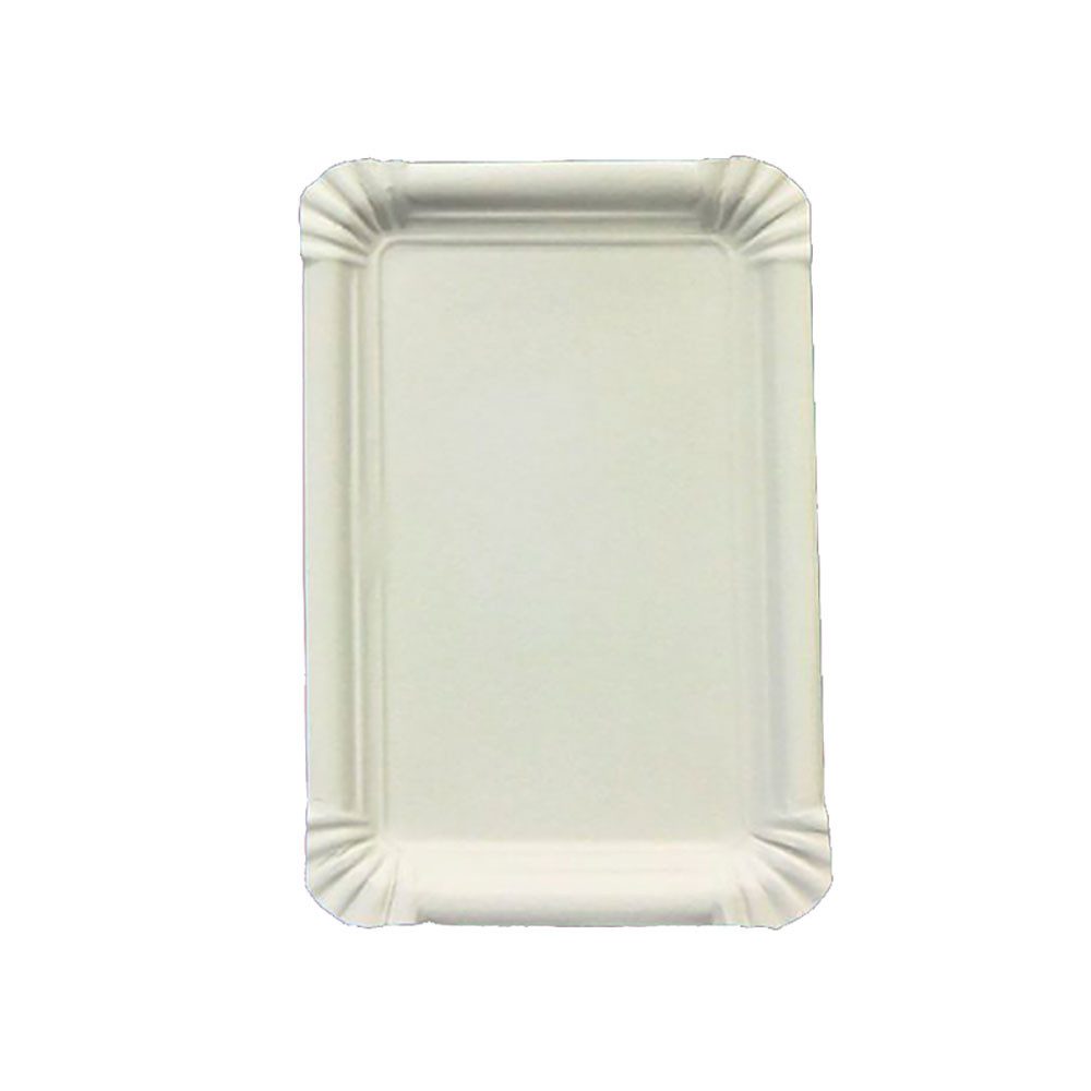 Pappteller Teller Imbissteller Partyteller eckig 16x23cm 250 Stk.