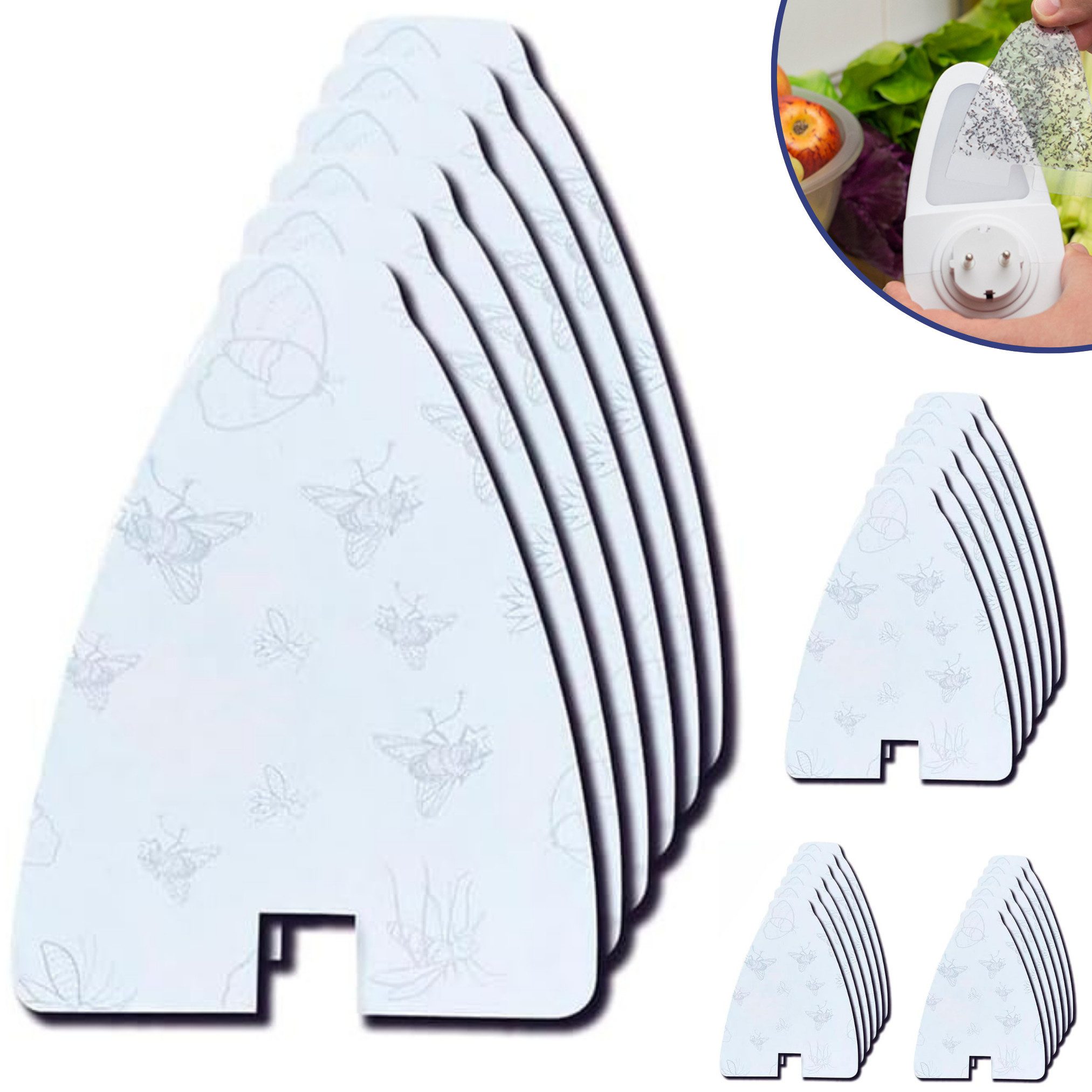 Pest Reject® Klebefalle Mosquito Lamp Ersatz Klebepads, 6 Klebpads - Nachfüllpackung für Insektenfalle
