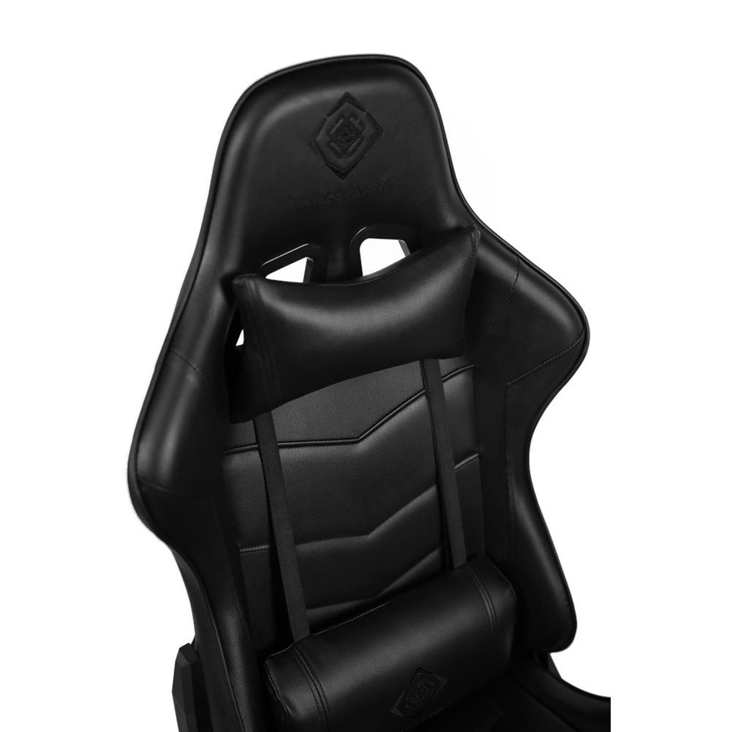 Herstellergarantie (kein Gamer inkl. schw., Rückenlehne, hohe Kissen Stuhl Stuhl Jahre groß, Gaming-Stuhl Gaming DELTACO schwarz 110kg 5 Set), extra Jumbo