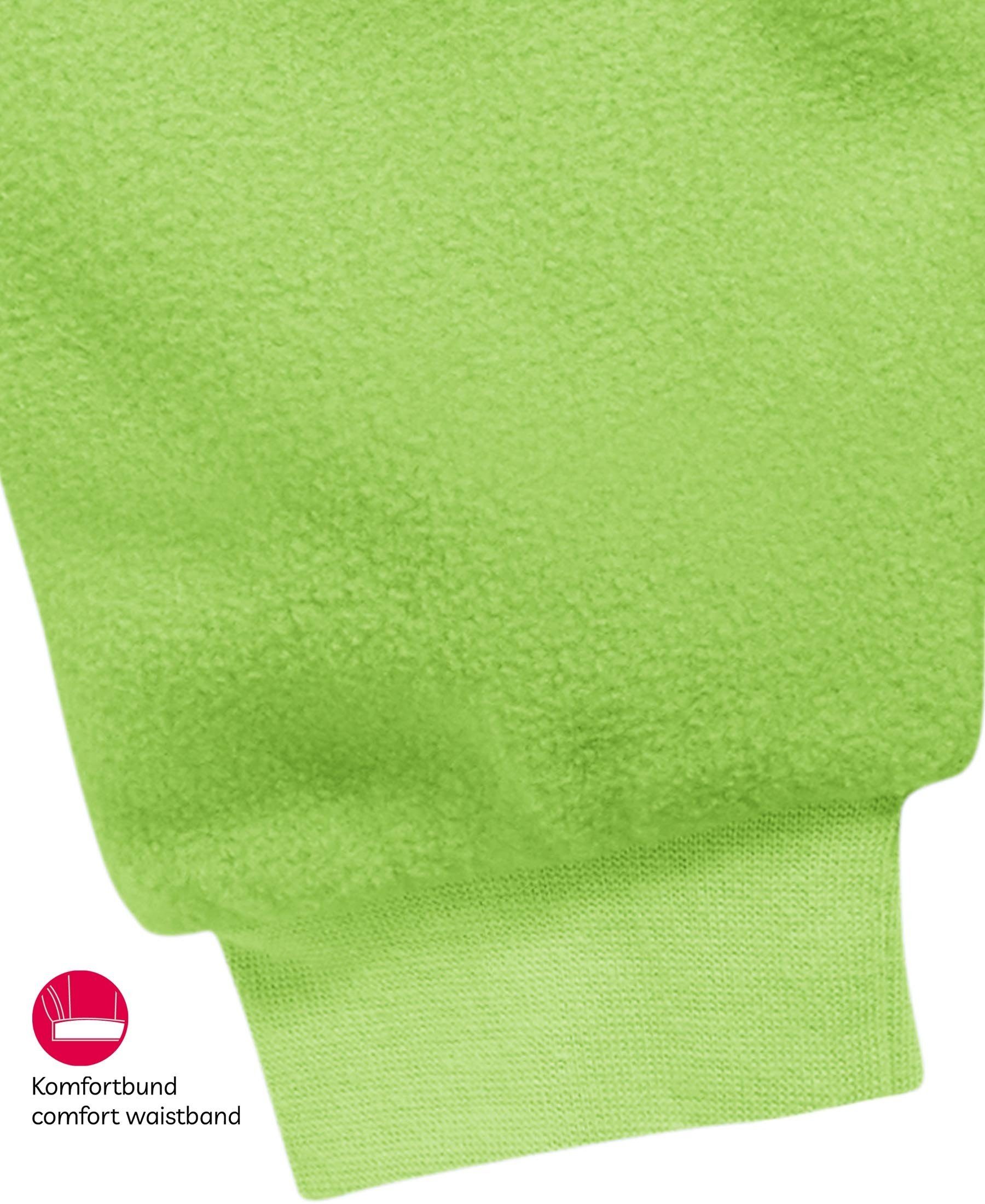 Schnizler Schlupfhose Baby Grün mit Fleece Strickbund Pumphose