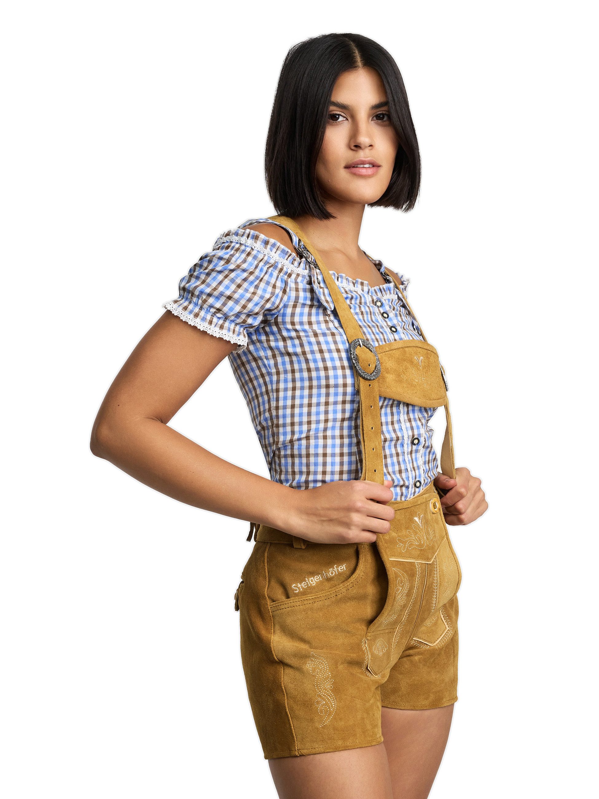 Steigenhöfer Manufaktur Trachtenlederhose Lederhose Damen Shorts Hotpants - günstig online kaufen