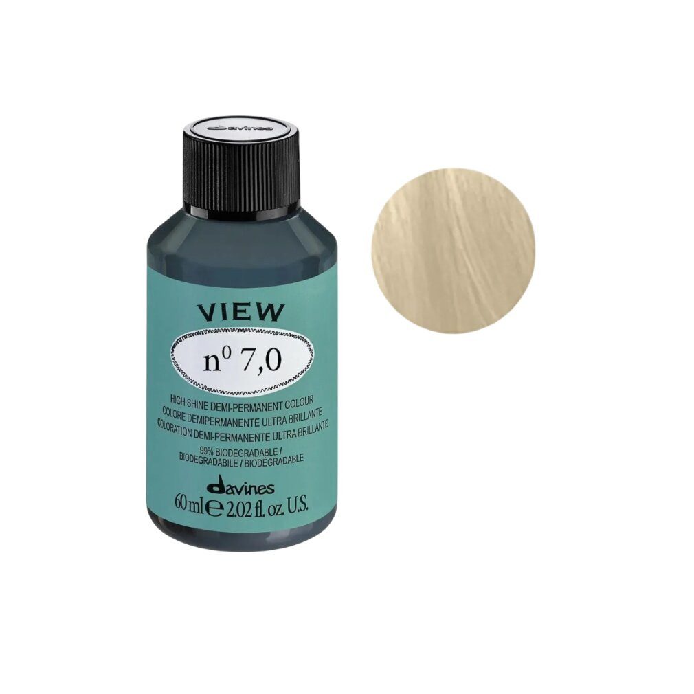 Davines Haarpflege-Set, View, Demi-Permanentes Haarfärbemittel, 7.0, 60 ml
