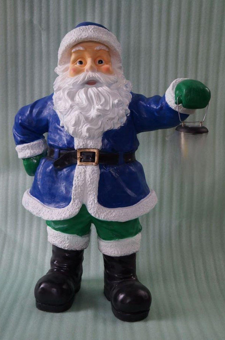 Xlmoebel Weihnachtsfigur Design Weihnachtsmann mit Lampe für den Garten, Made in Europa