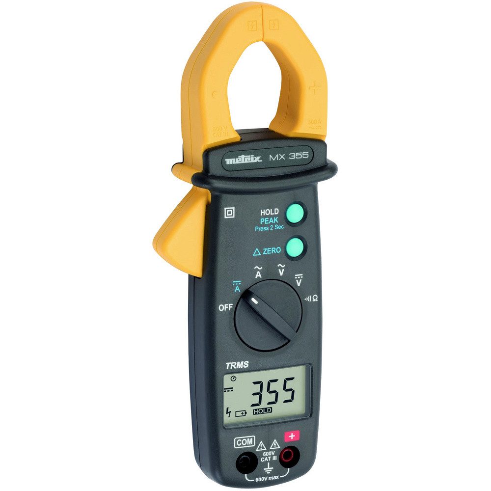 METRIX Spannungsprüfer Metrix MX 355 Stromzange digital CAT III 600 V Anzeige (Counts): 600, (MX 355)