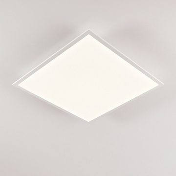 hofstein Deckenleuchte »Posmon« LED Deckenpanel modern, aus Kunststoff in Weiß, 4000 Kelvin, Panel mit 40 Watt, 3000 Lumen, eckige Deckenlampe in flachem Design