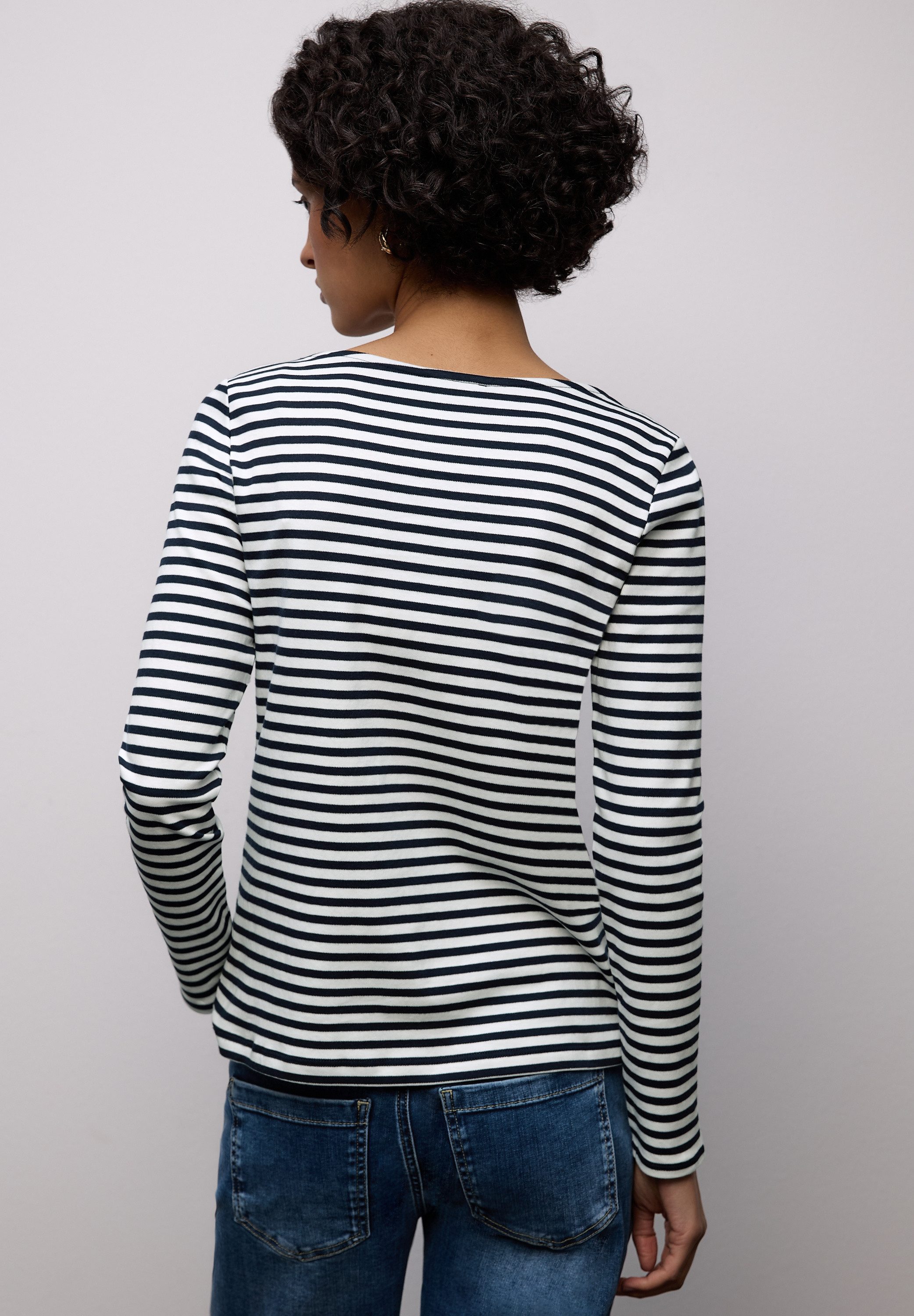 STREET ONE Langarmshirt in Streifen-Optik