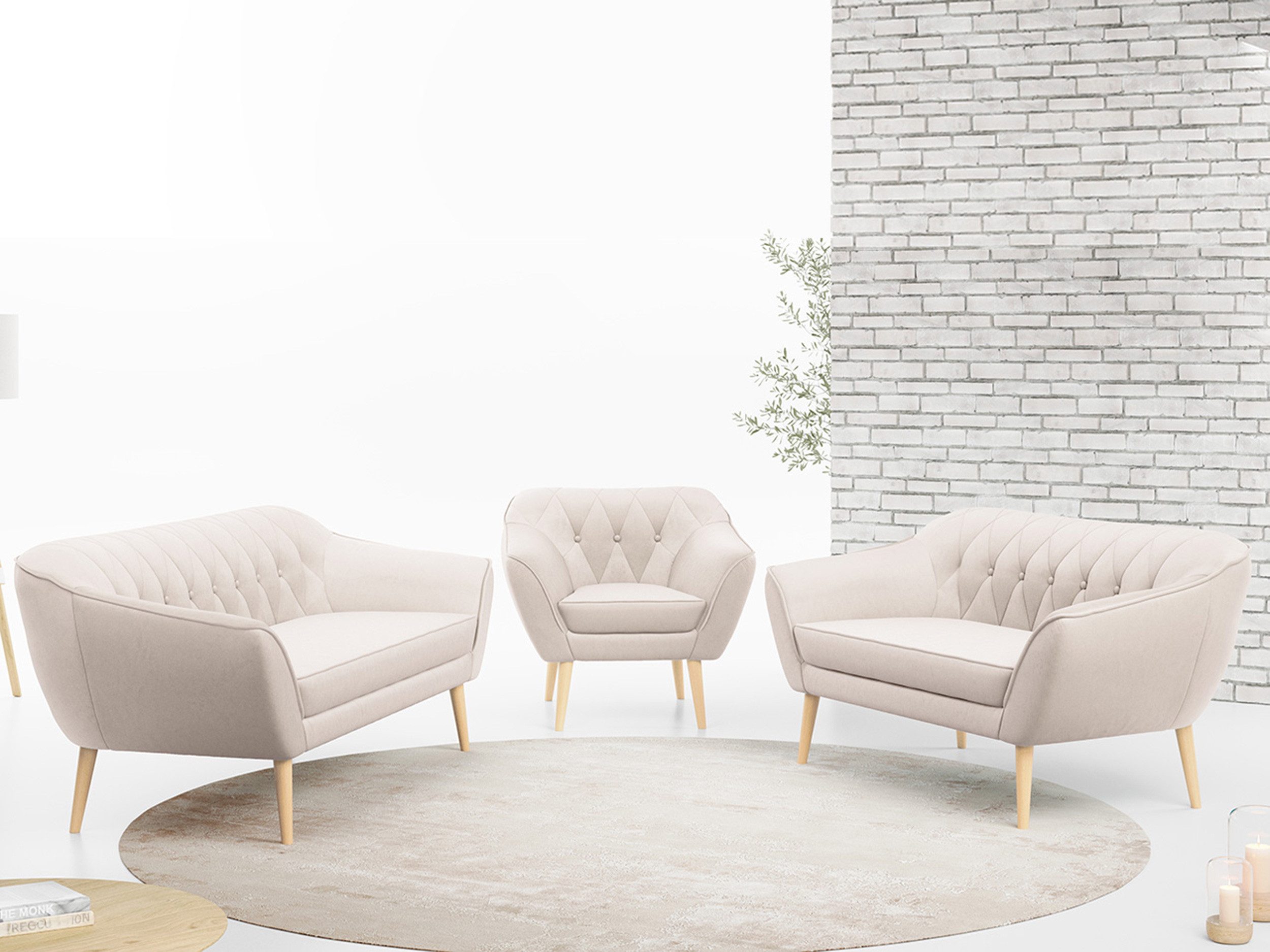 MKS MÖBEL Sofa PIRS 3 2 günstig online kaufen