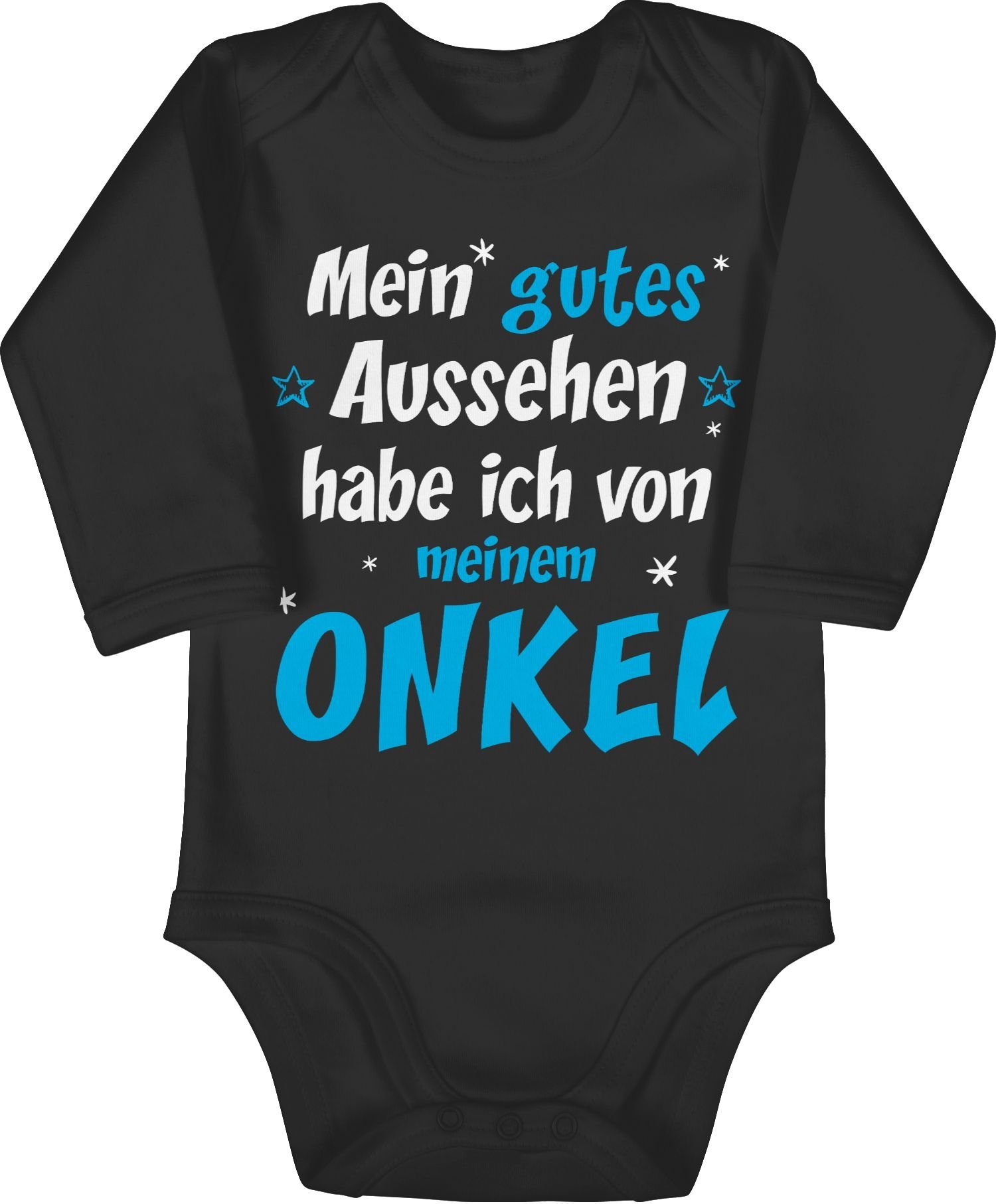 Sprüche Onkel Aussehen Spruch - meinem Baby gutes Shirtracer Mein habe von Schwarz 1 ich ONKEL Shirtbody