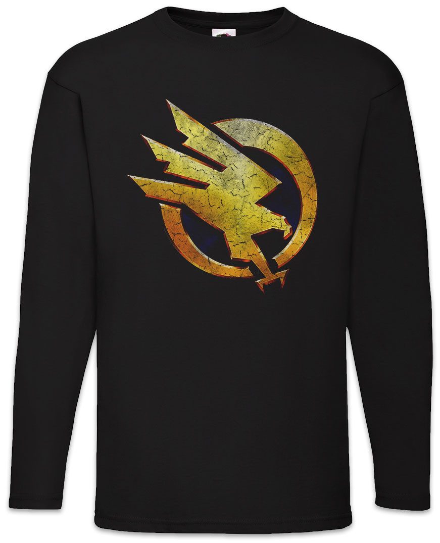 Langarmshirt Global Defense Initiative I Langarm T-Shirt Command Logo Symbol Sign