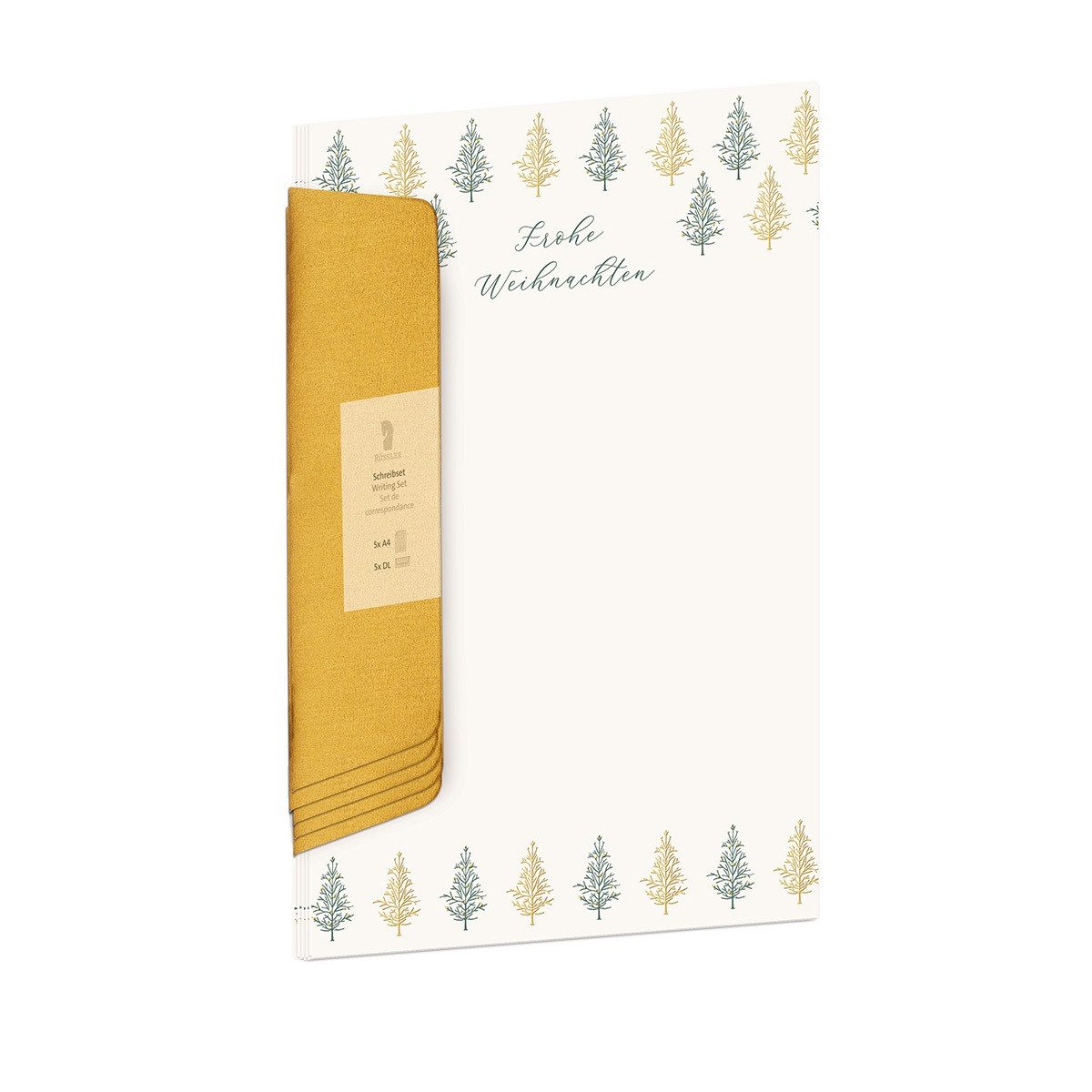 Rössler Briefpapier RÖSSLER Briefset Weihnachtswald DIN A4/DIN lang