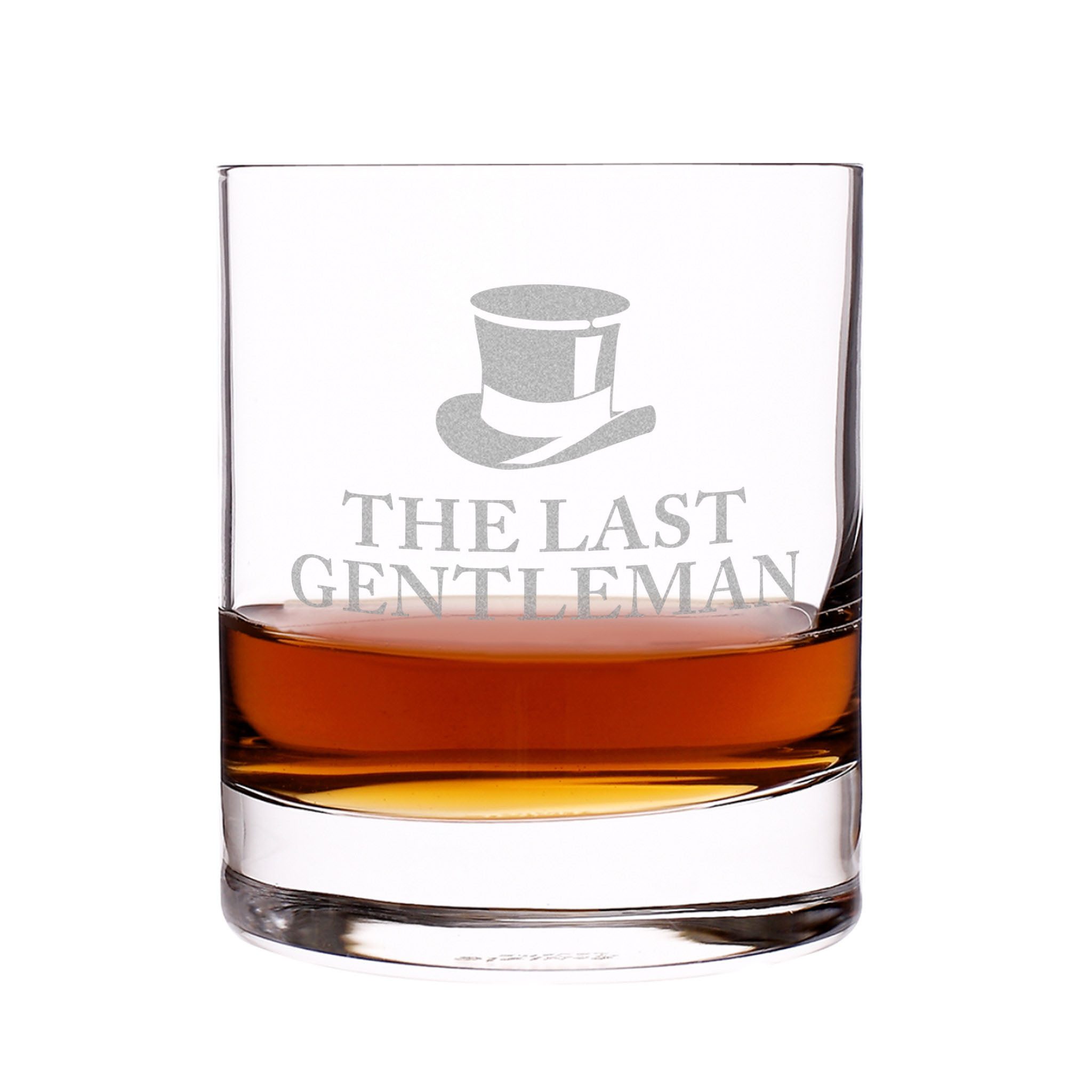 Whiskyglas mit edler Gravur "Gentleman" - Trinkglas für Whiskey