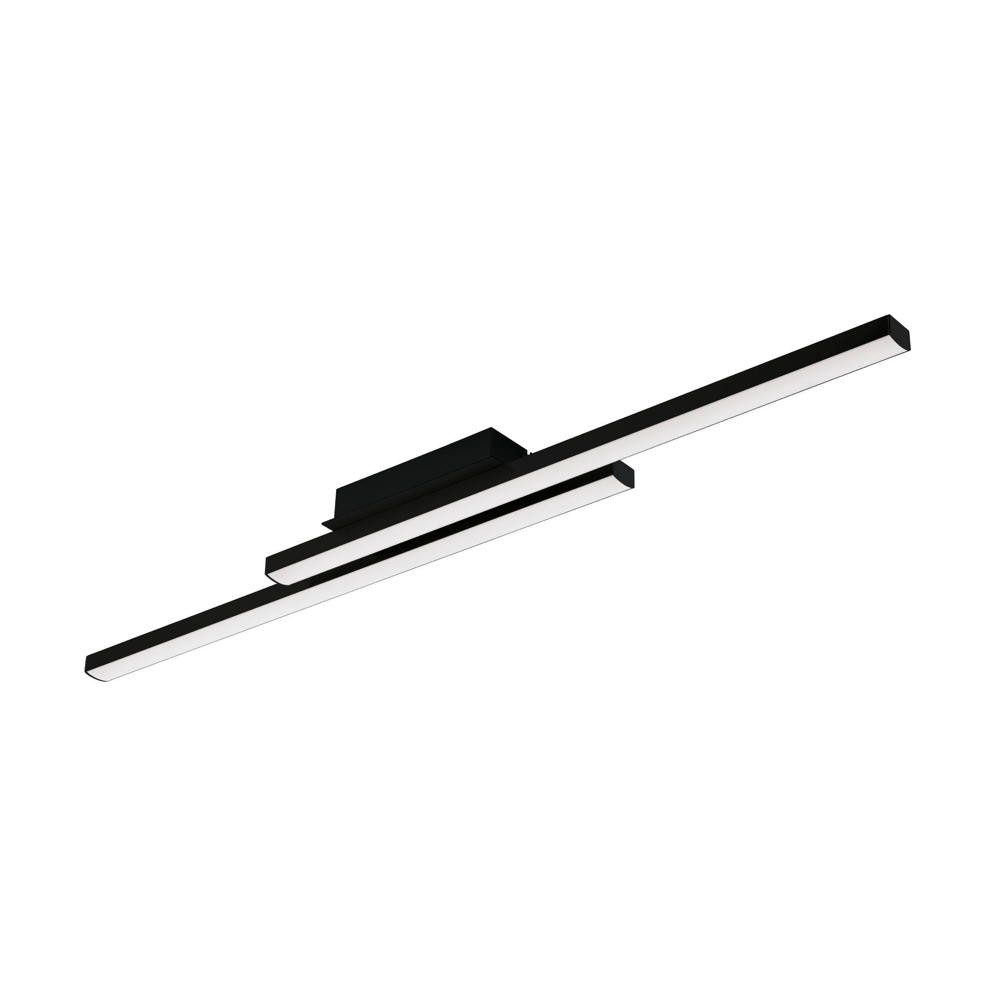 click-licht LED Deckenleuchte Eglo Connect Zigbee LED Deckenleuchte Fraioli-Z RGBW in Schwarz 2x, keine Angabe, Leuchtmittel enthalten: Ja, fest verbaut, LED, warmweiss, Deckenlampe, Deckenbeleuchtung, Deckenlicht