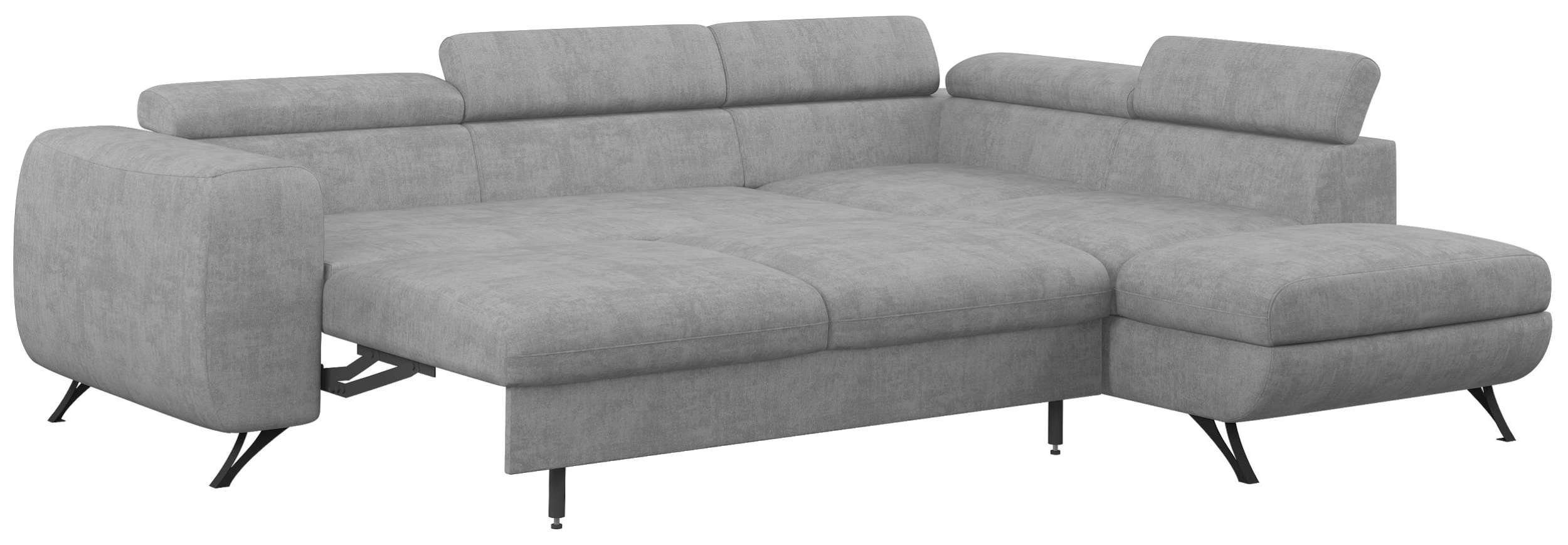 Stylefy Ecksofa Corina, L-Form, bestellbar, oder Design, rechts frei Relaxfunktion Bettkasten, Raum stellbar, links Bettfunktion und mane Modern mit im Eckcouch