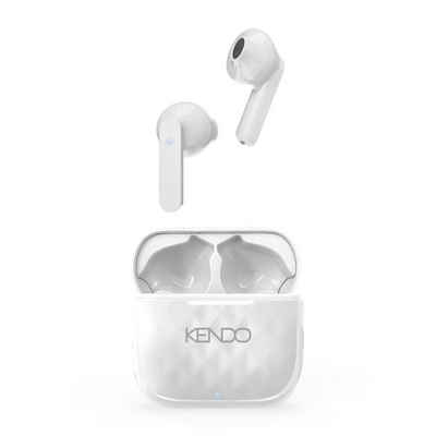 Kendo In-Ear Kopfhörer TWS 22EXSW weiß (Bluetooth, kabellos, USB-C) wireless In-Ear-Kopfhörer