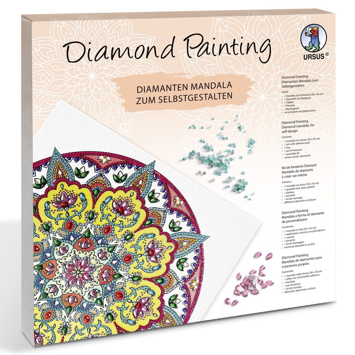 STYLEX Mandala URSUS Diamond Painting Mandala Set 3