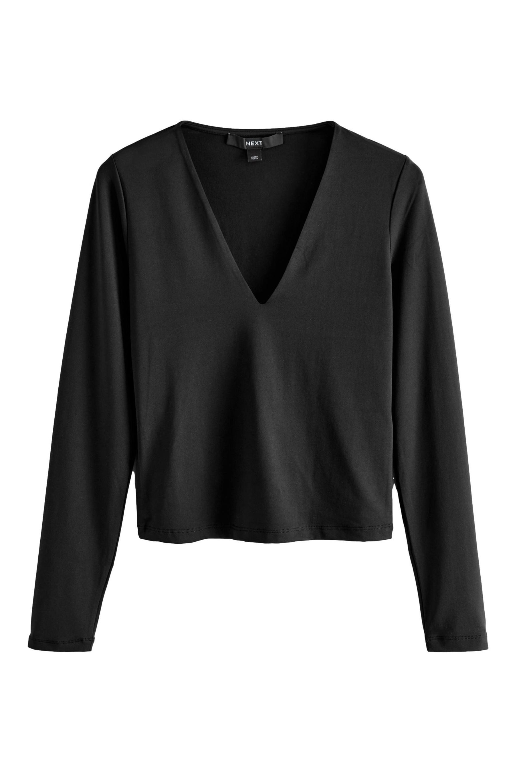 Next Langarmshirt Weiches Langarmoberteil mit V-Ausschnitt günstig online kaufen
