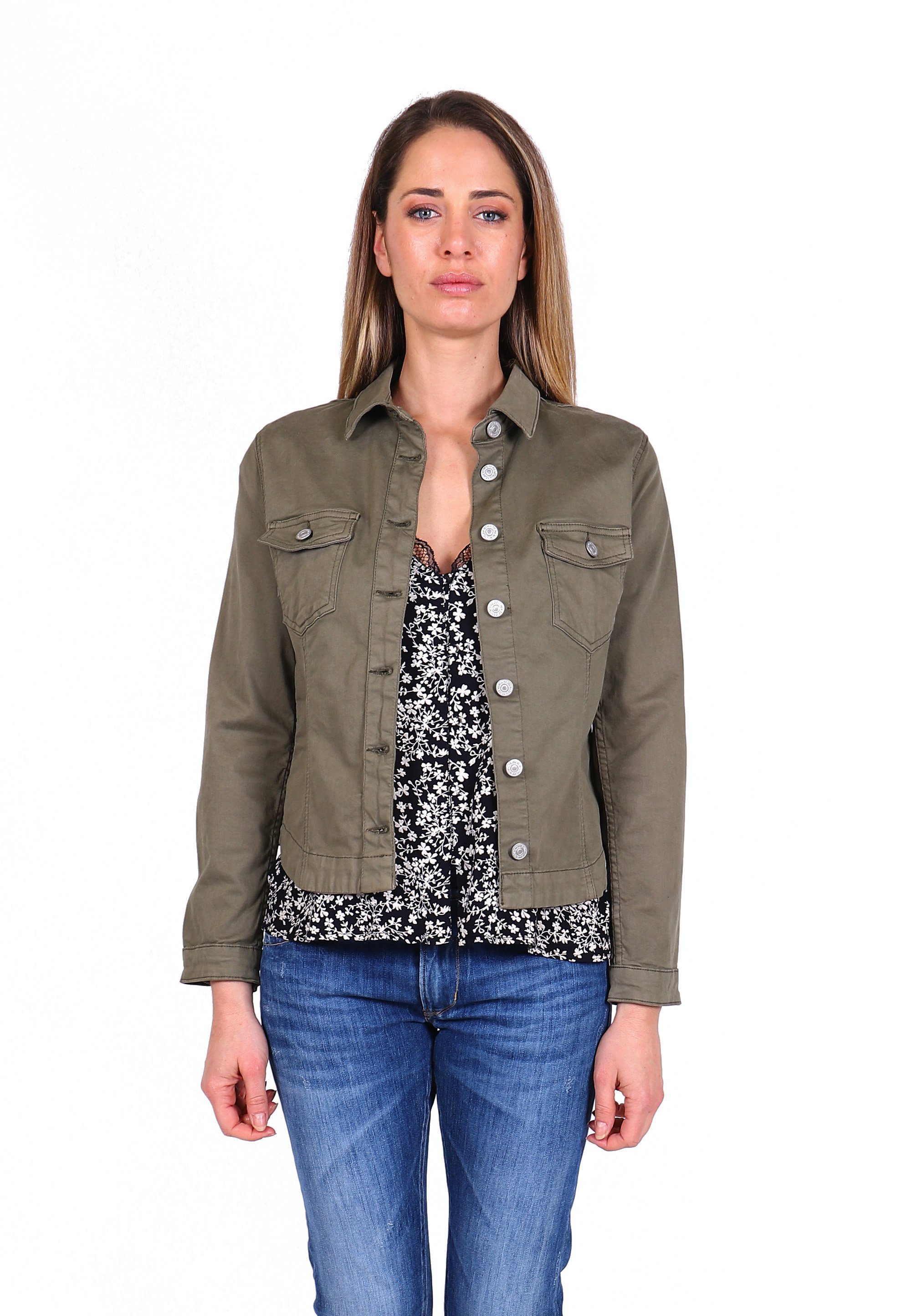 stein Jeansjacke tollem Des Temps in Cerises Design Le