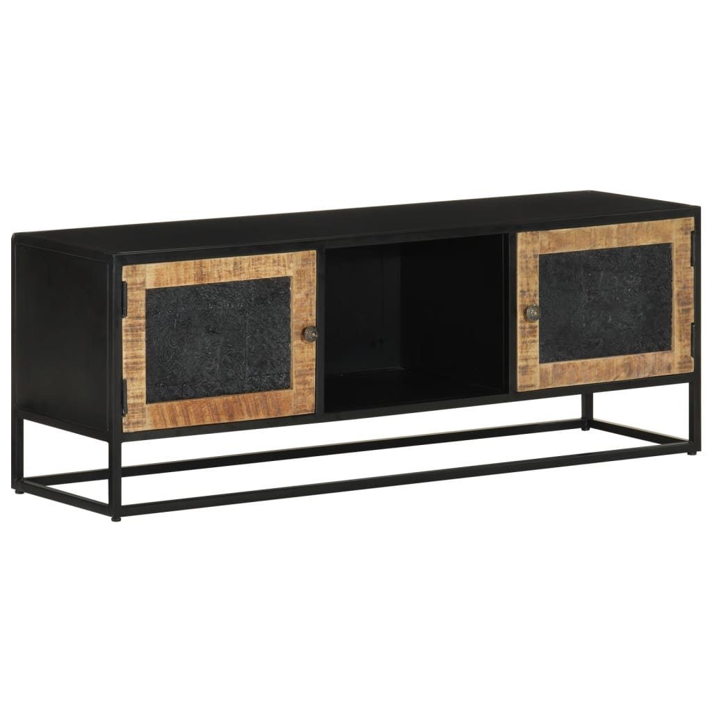 vidaXL TV-Schrank TV-Board 110x30x40 cm Massivholz Mango und Eisen günstig online kaufen