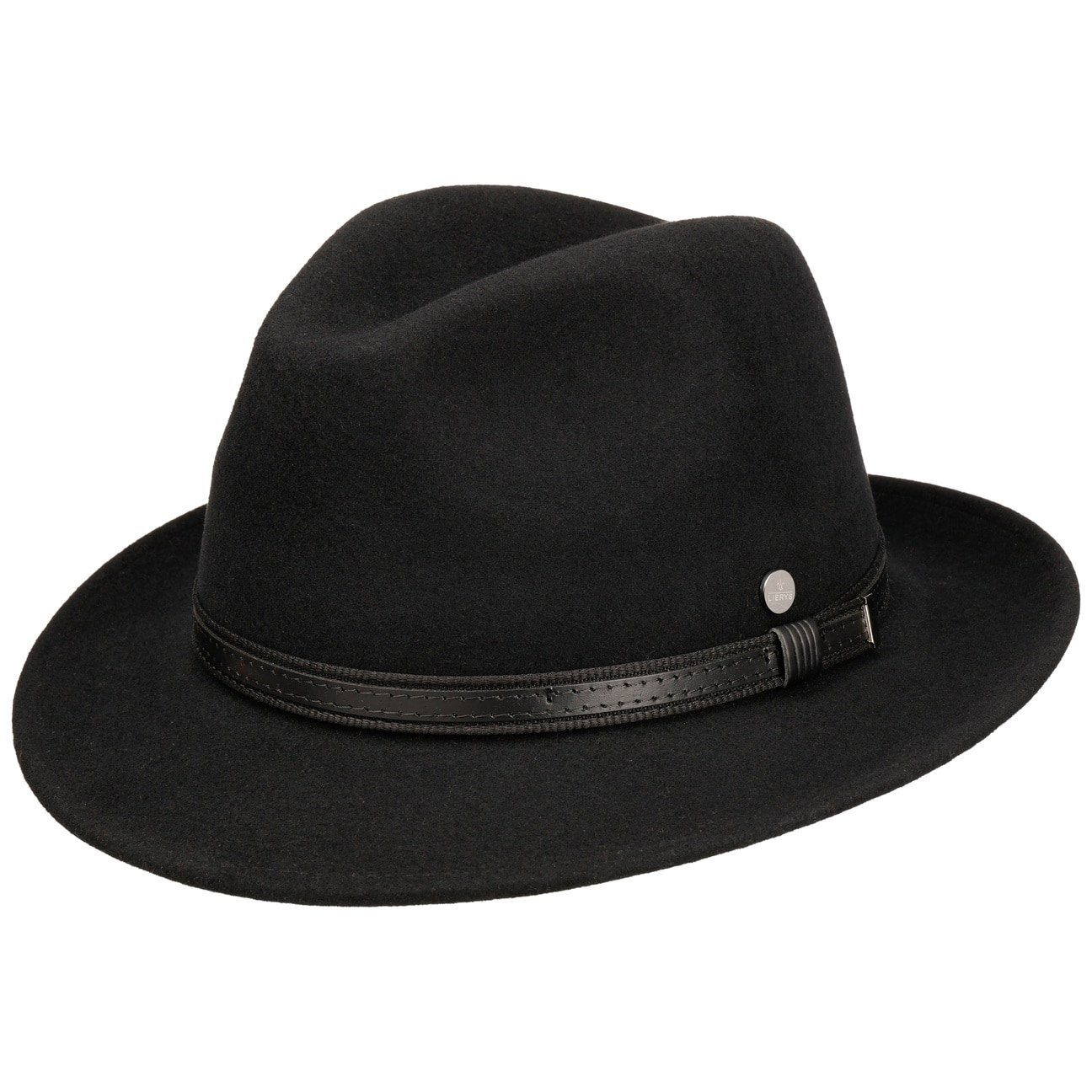 Lierys Filzhut (1-St) Wollfilzhut mit Lederband, Made in Italy