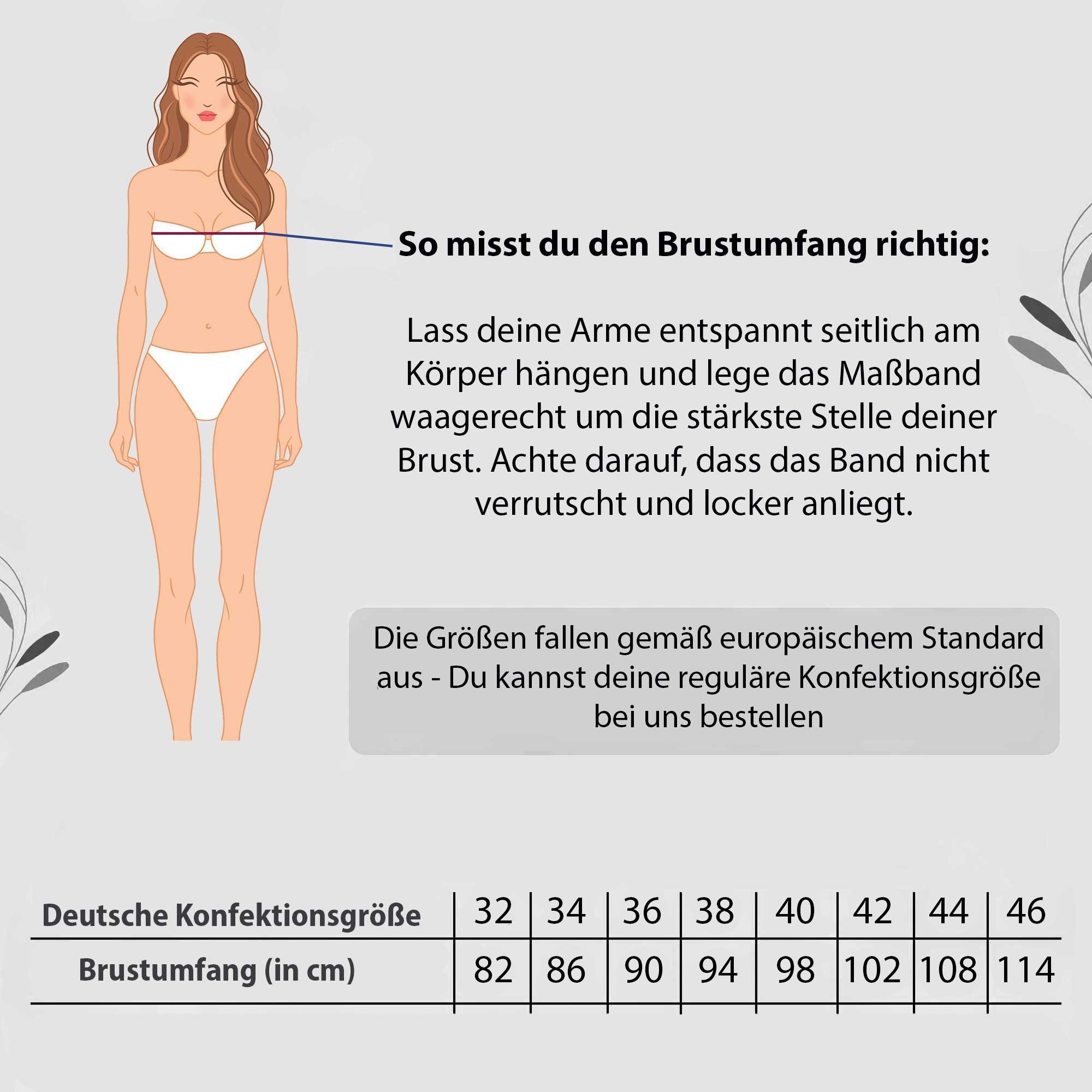 Steigenhöfer Manufaktur Dirndlbluse - LENI - Dirndl Bluse Damen mit V Ausschnitt - Trachtenbluse Kurzarm Weicher Stoff mit angenehmen Tragegefühl - Ideal fürs Oktoberfest
