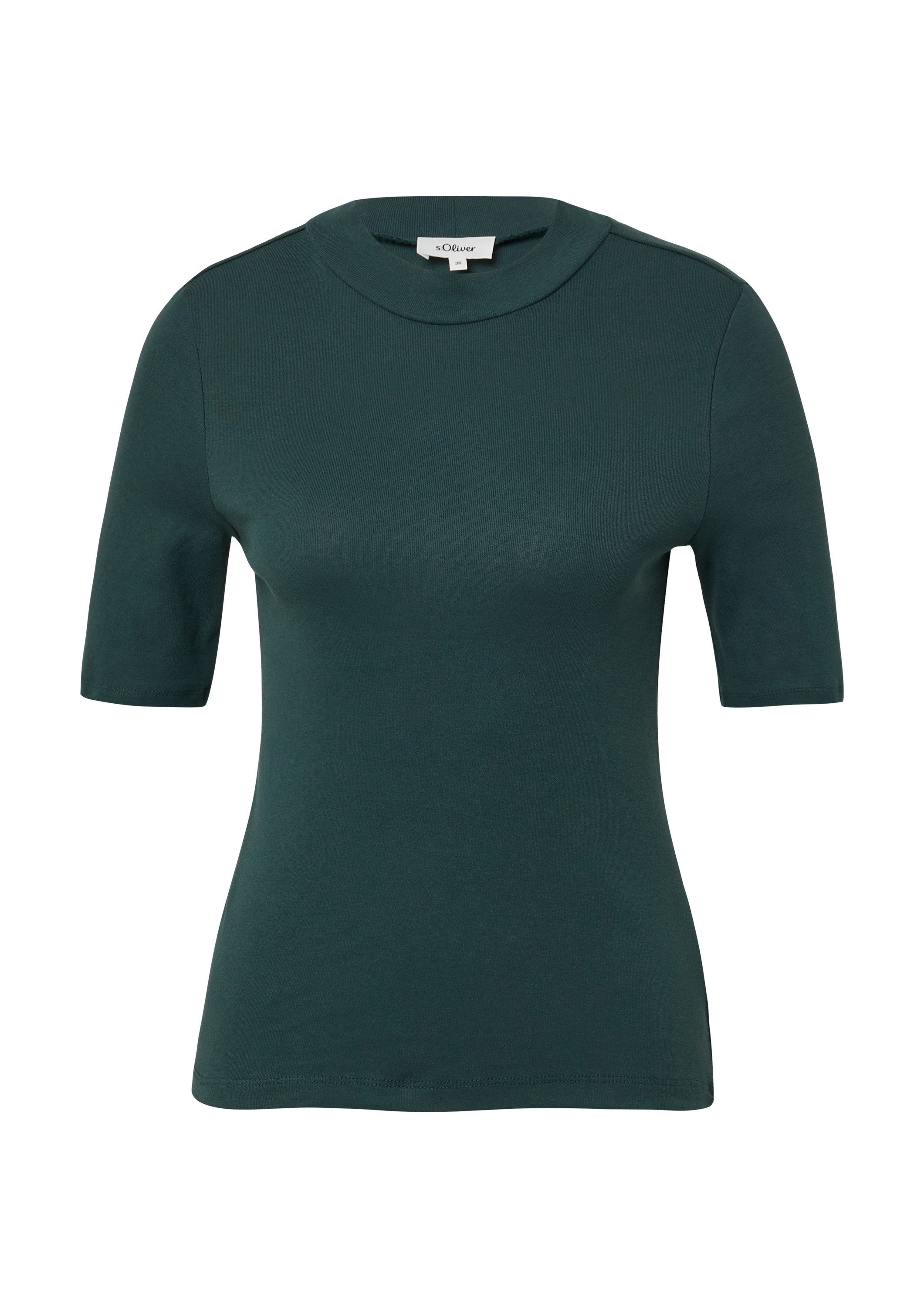 s.Oliver Kurzarmshirt T-Shirt Shirt mit Halbarm im Slim Fit günstig online kaufen