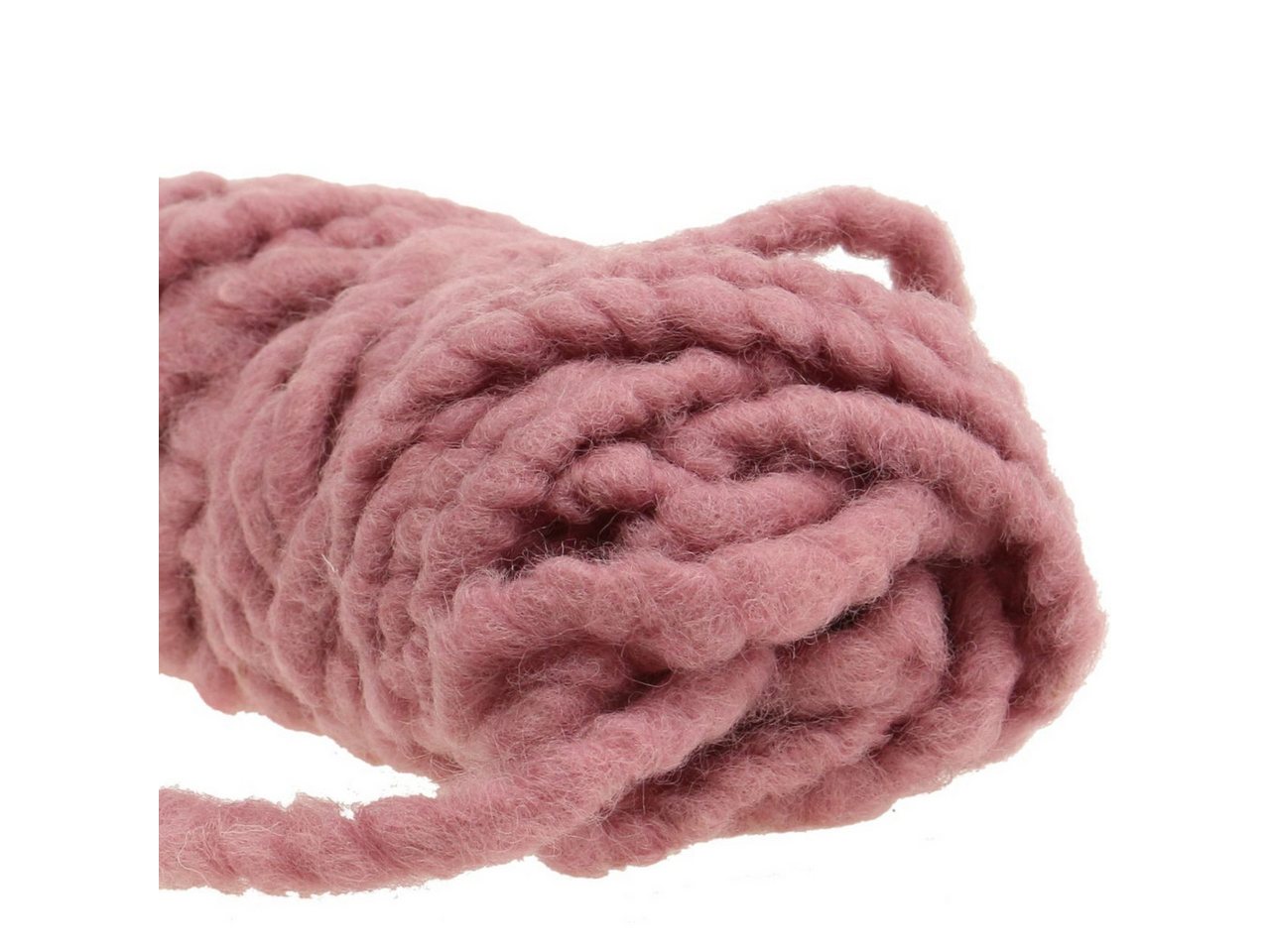 Thumbnail - STYLIT by Lehner Wolle Filzband Flausch Mirabell Filz-Kordel in Altrosa, Basteldekoration, Schafwolle