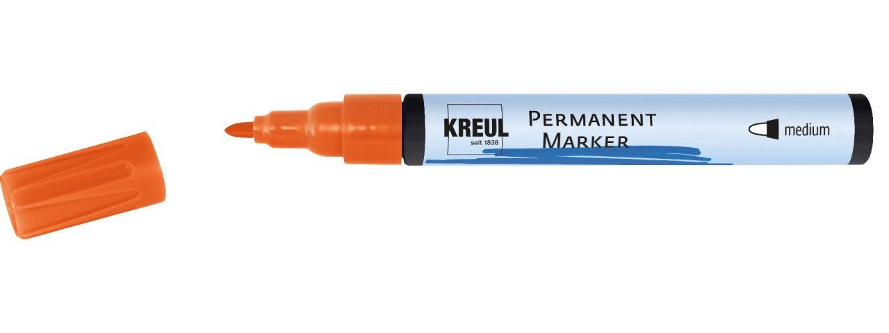 Flachpinsel Permanentmarker orange Kreul Kreul
