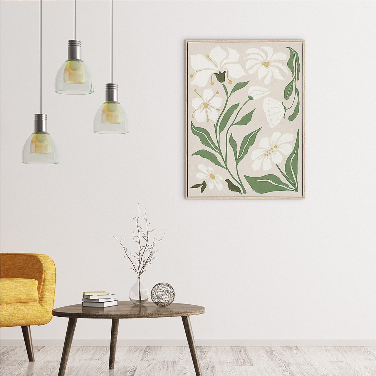 ArtUniverse Gemälde Leinwandbild Natural Flowers 60 x 80 cm, Naturmotiv
