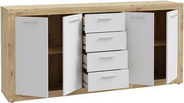 FORTE Sideboard Baccio, Breite ca. 197 cm, 4 Türen, 4 Schubladen