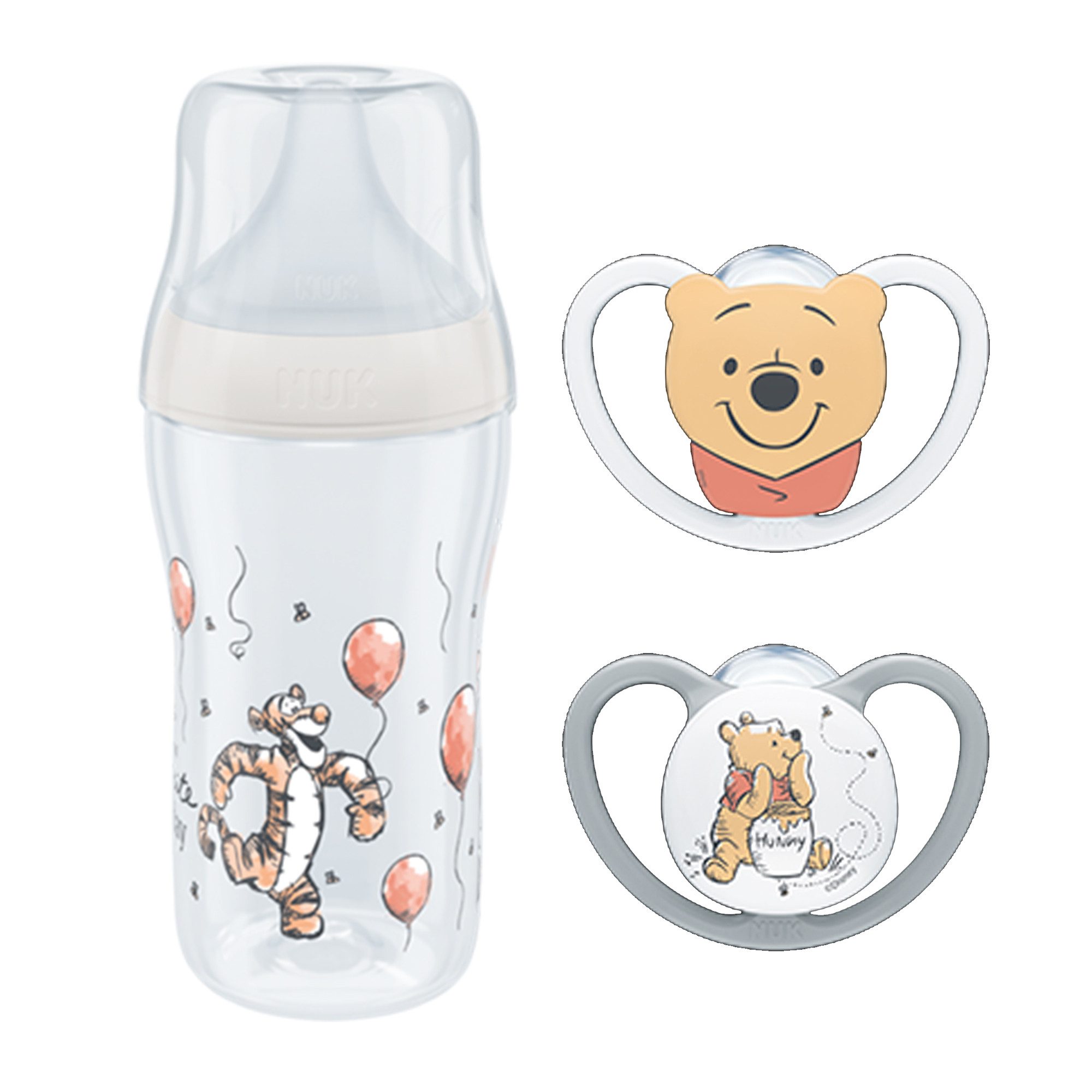 NUK Babyflasche Perfect Match Flasche 3M+ mit Disney Schnuller 6-18M Vorteilset