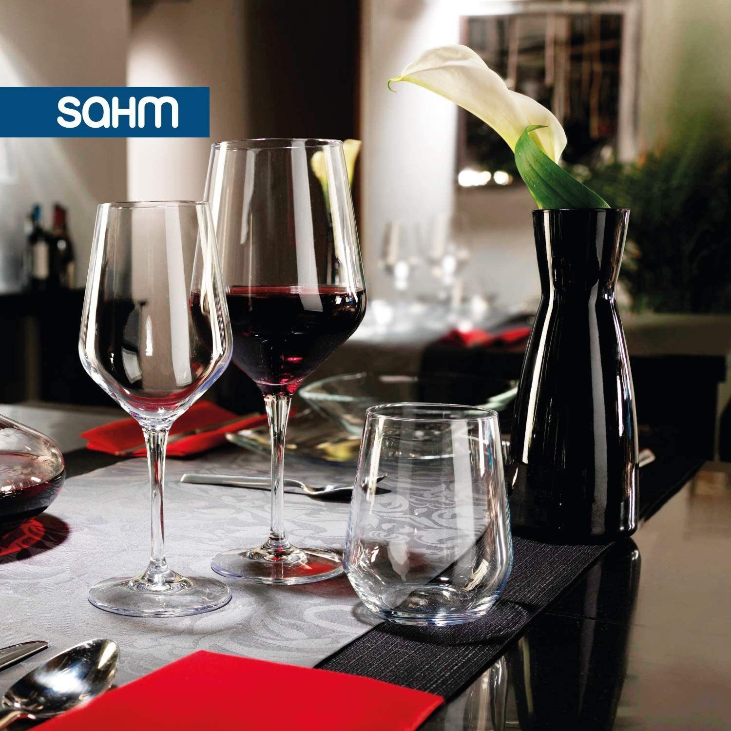 SAHM Rotweinglas Weingläser Rotwein Set 6er - Rotweingläser, Edles Glas, 100% recyclebar – Bild 5 von 5