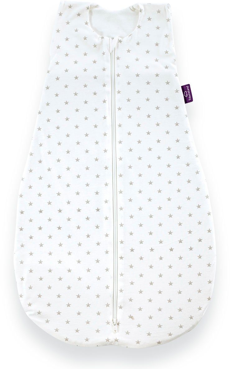 Träumeland Babyschlafsack tlg) grau Sommerschlafsack Design Baumwolle, (1 Sternchen LIEBMICH