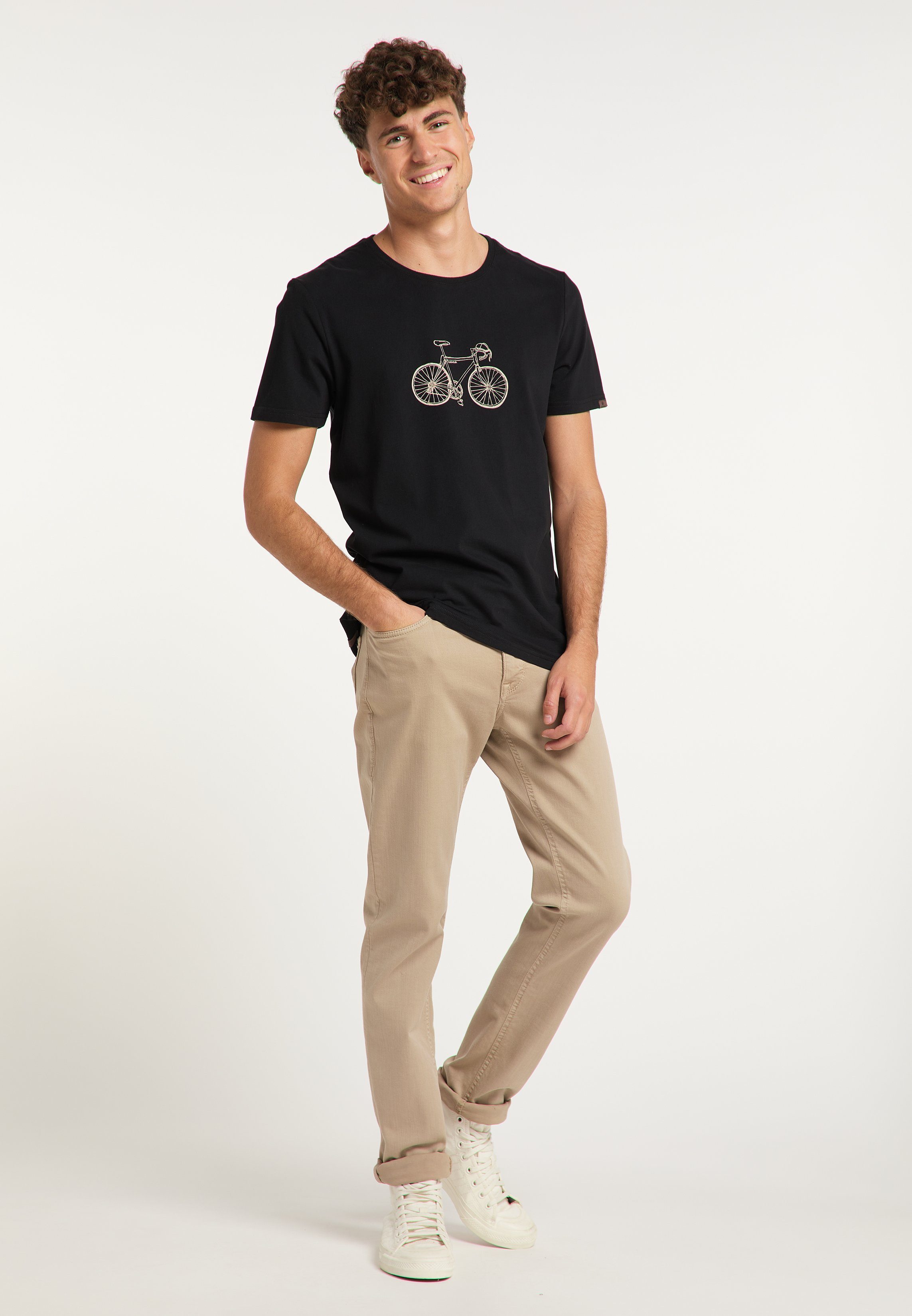 Mode ORGANIC BLACK T-Shirt & Vegane Nachhaltige Ragwear SIRIL