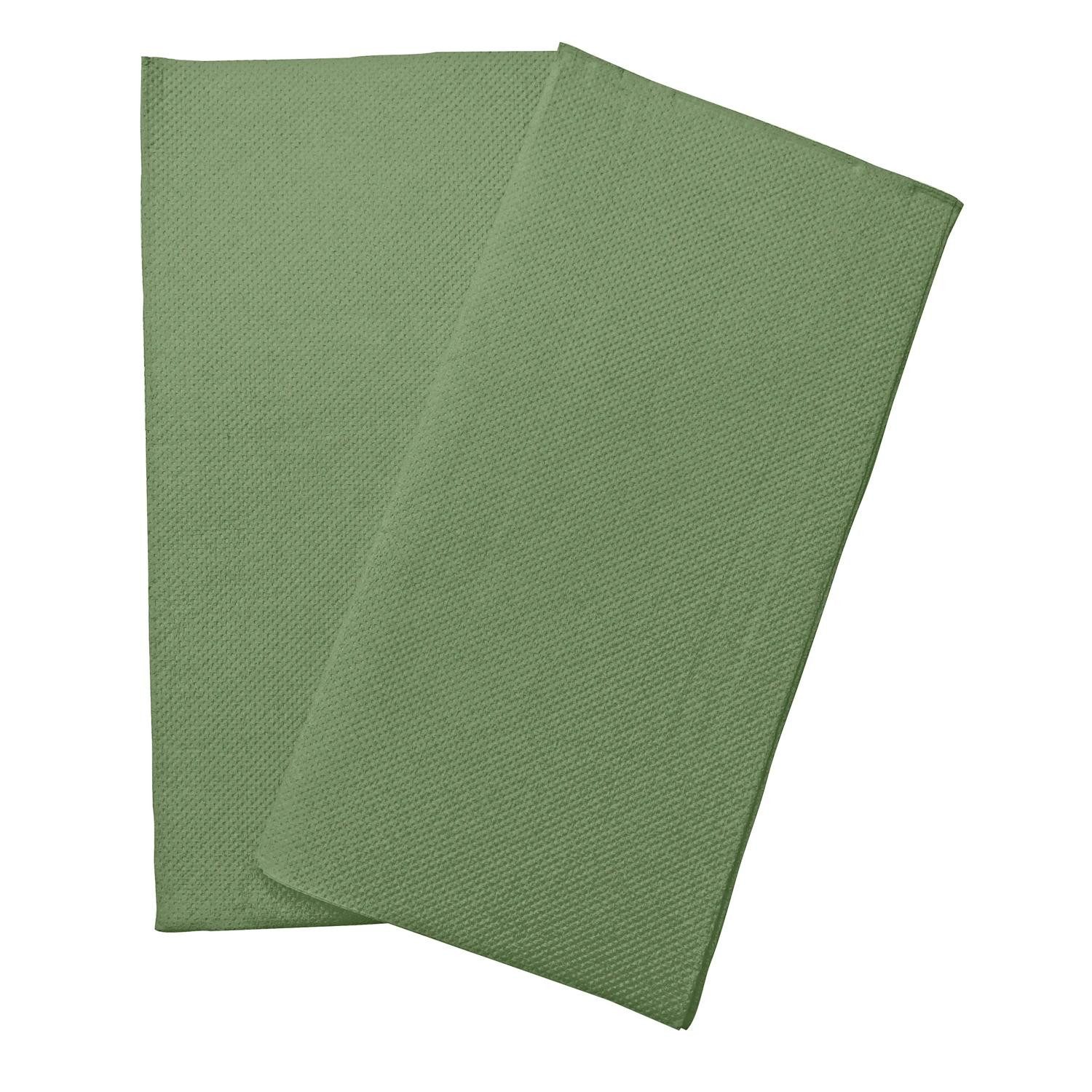 PROnappe Tischband 30x Tissue-Servietten 40 St, 1/8 Kopffalz, 38x38 cm Olivgrün SV623957I