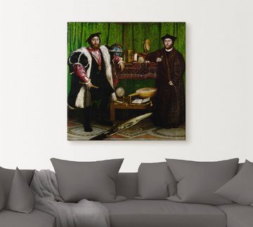 Artland Leinwandbild Die Gesandten. 1533, Mann (1 St), auf Keilrahmen gespannt