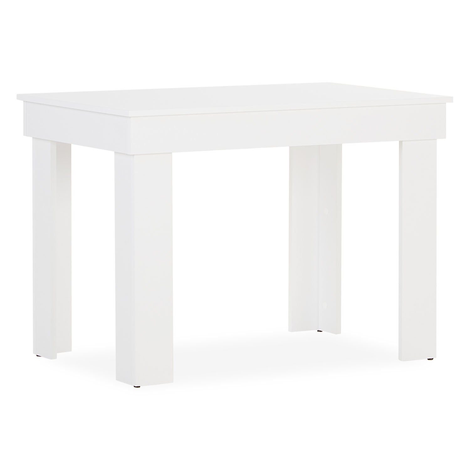 Homestyle4u Esstisch Tisch 90x60 cm Weiß Holz Küche 4 Personen klein